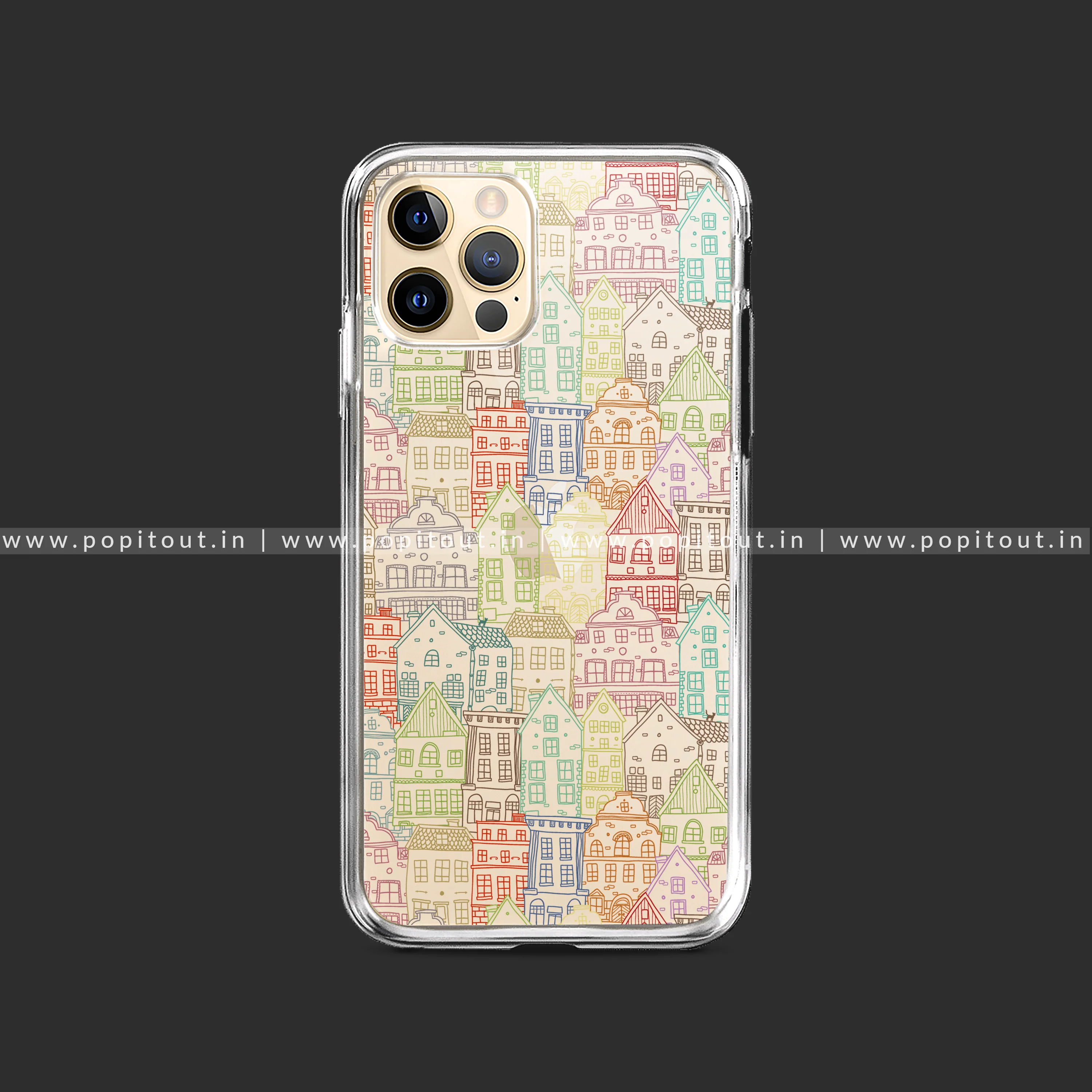 Abstract Artistic City Art Silicon Clear Case