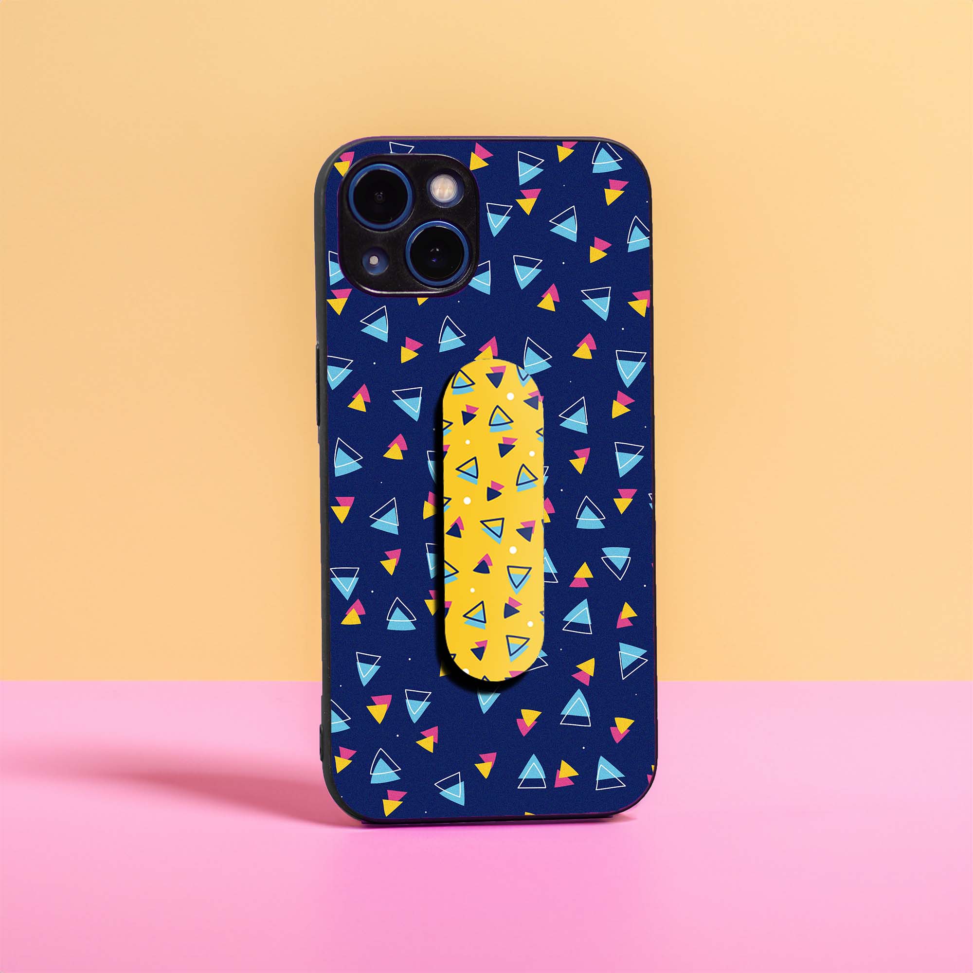 Abstract Triangle Multi Color Gripper Combo Case