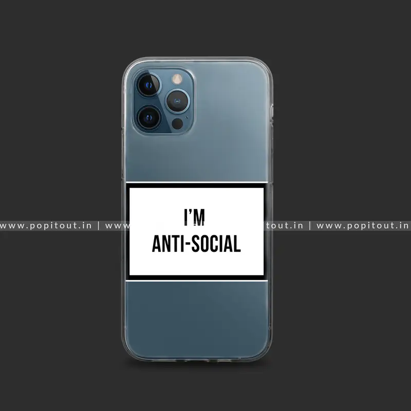 Anti Social Silicon Clear Case