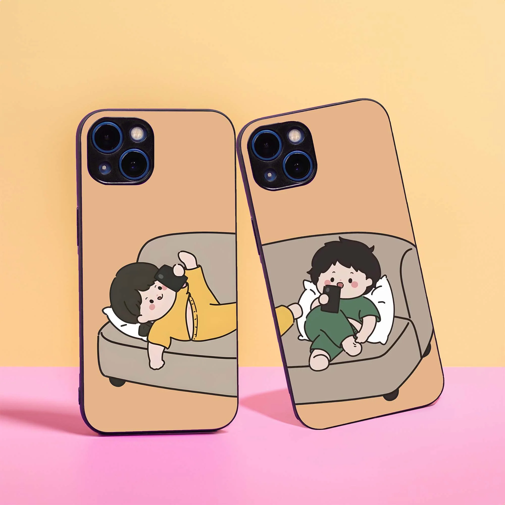 Be My Pillow Couple Glass Case