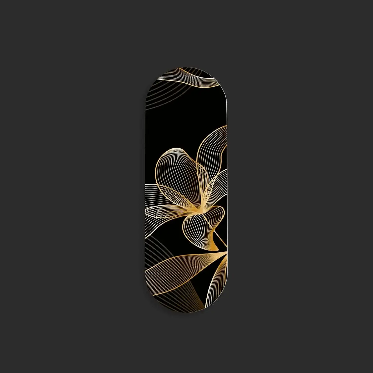 Black and Gold Floral Art Gripper