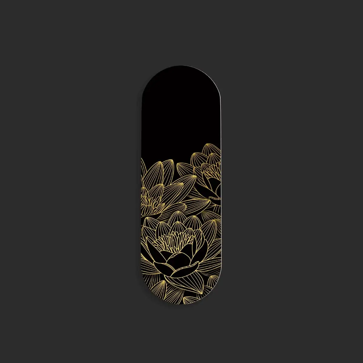 Black and Gold Floral Gripper