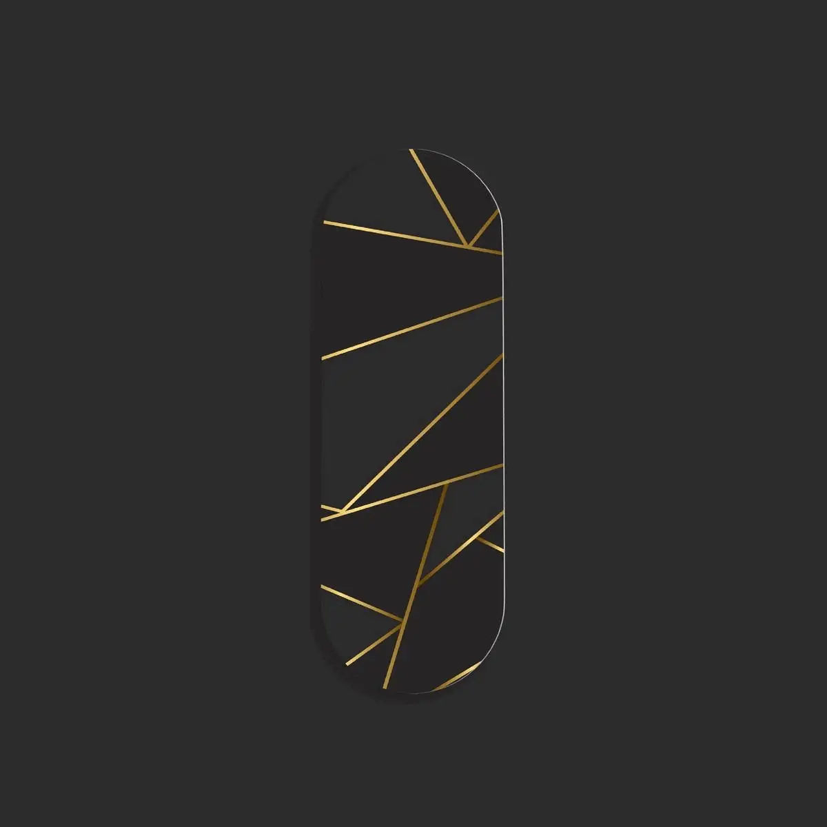 Black and Gold Geometric Pattern Gripper