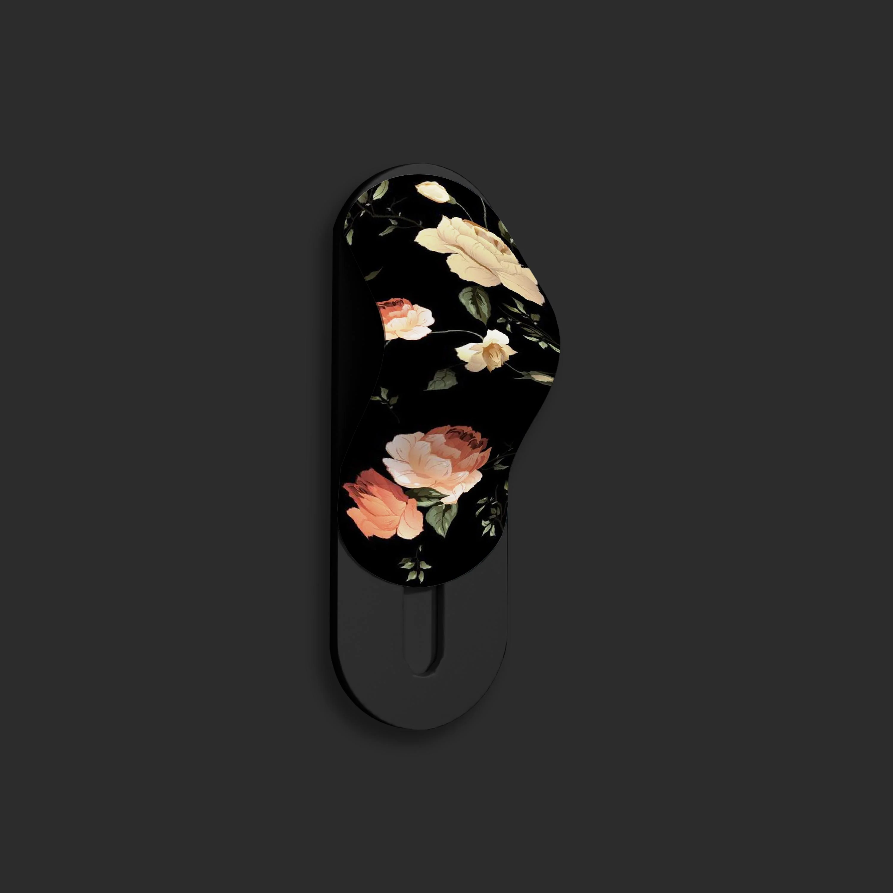 Black Floral Gripper