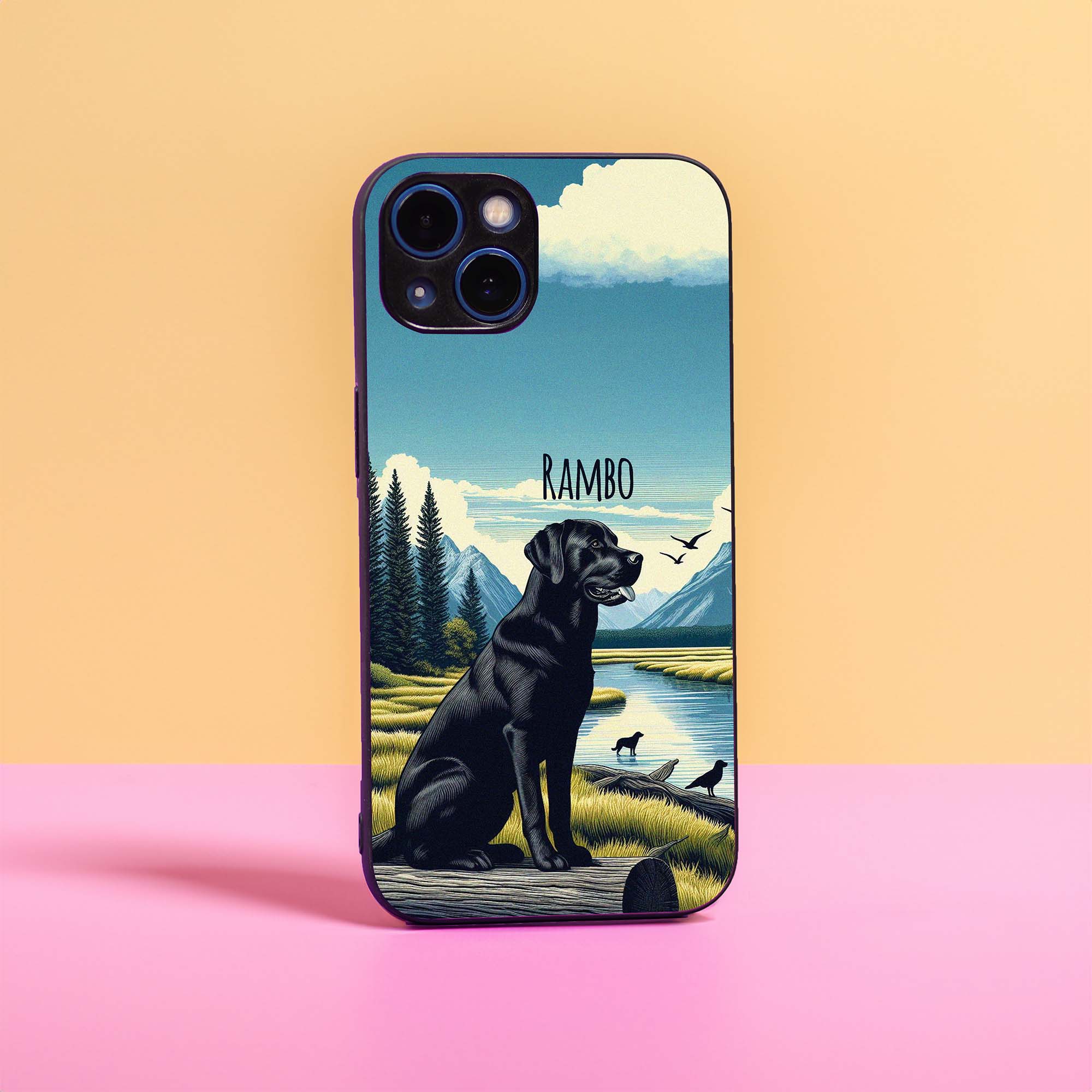 Black Lab Name Sleek Hybrid Case