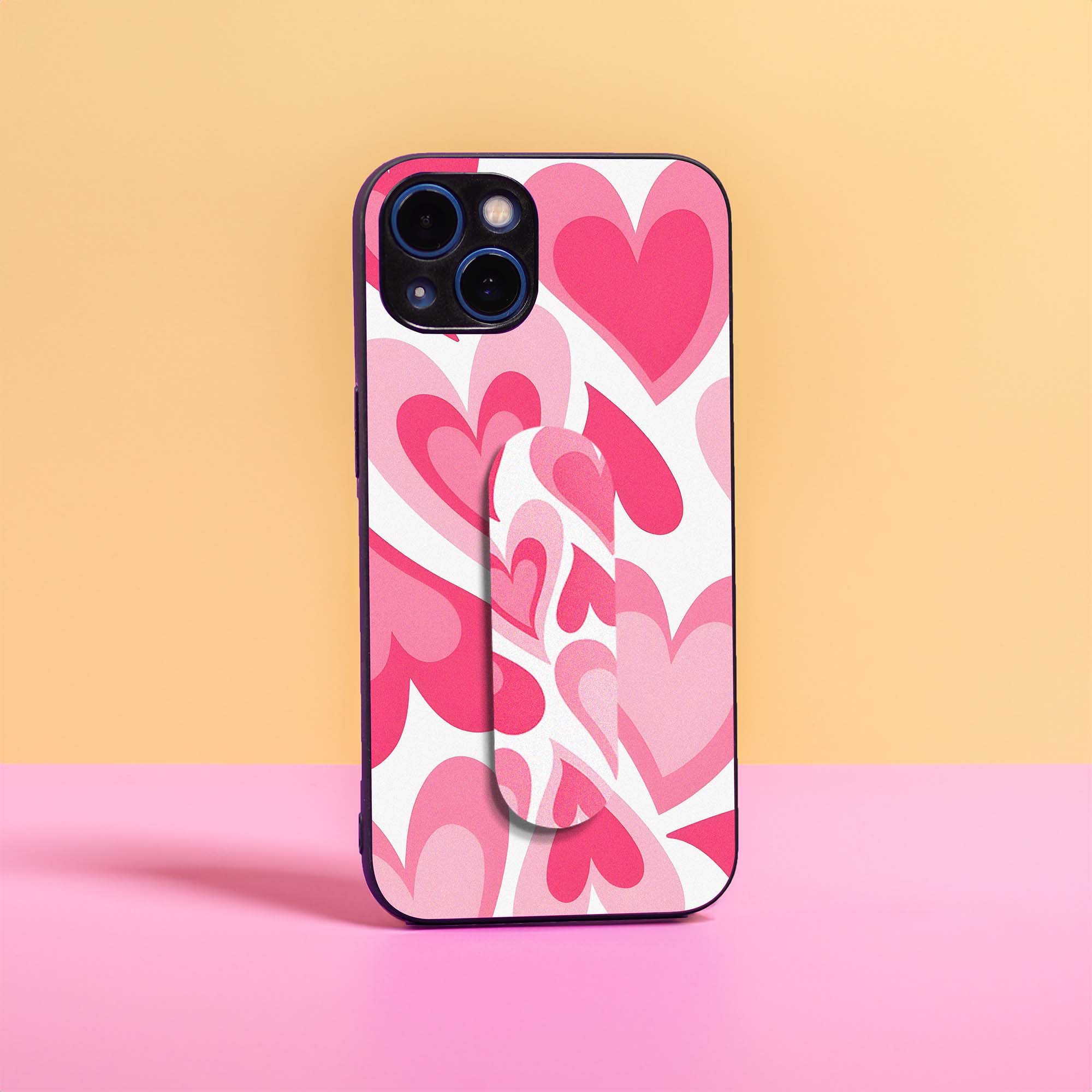 Blushing Pastel Hearts Gripper Combo Case