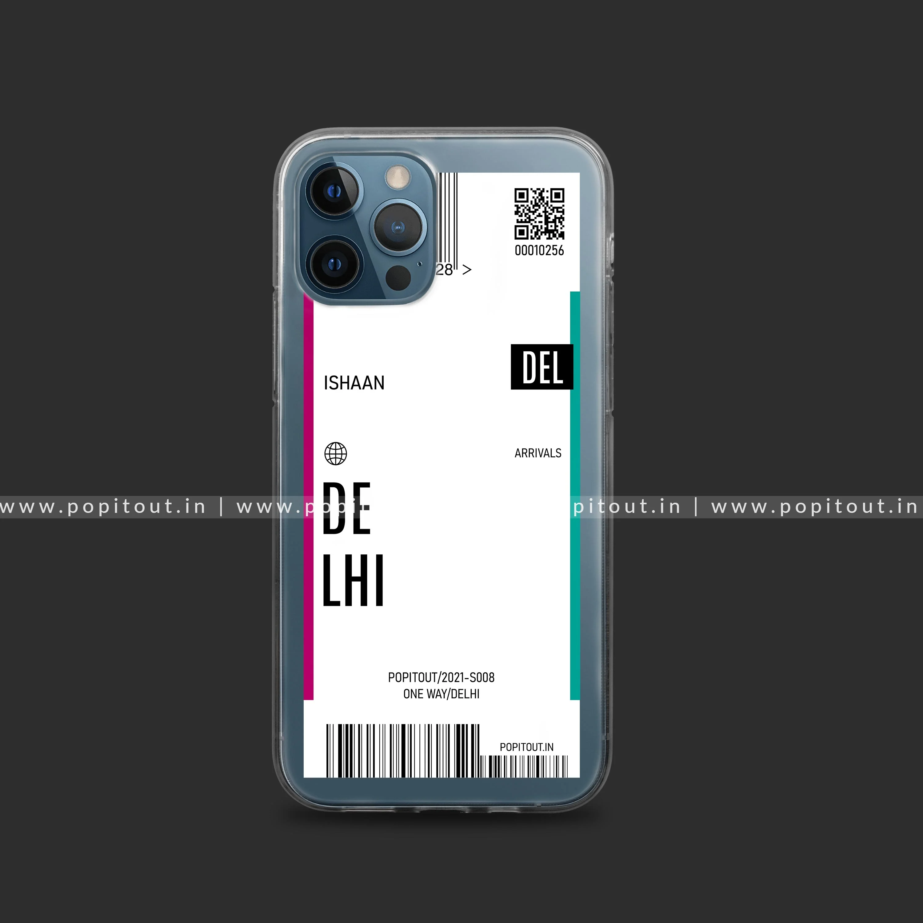 Boarding Pass Silicon Name Case - Image 3