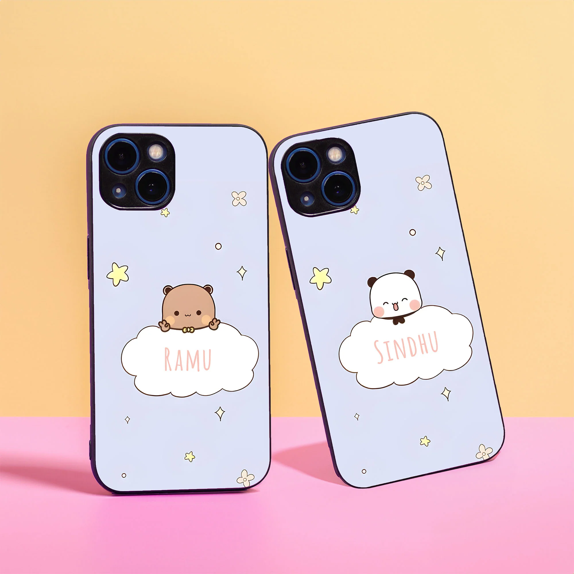 Bubble Name Couple Case