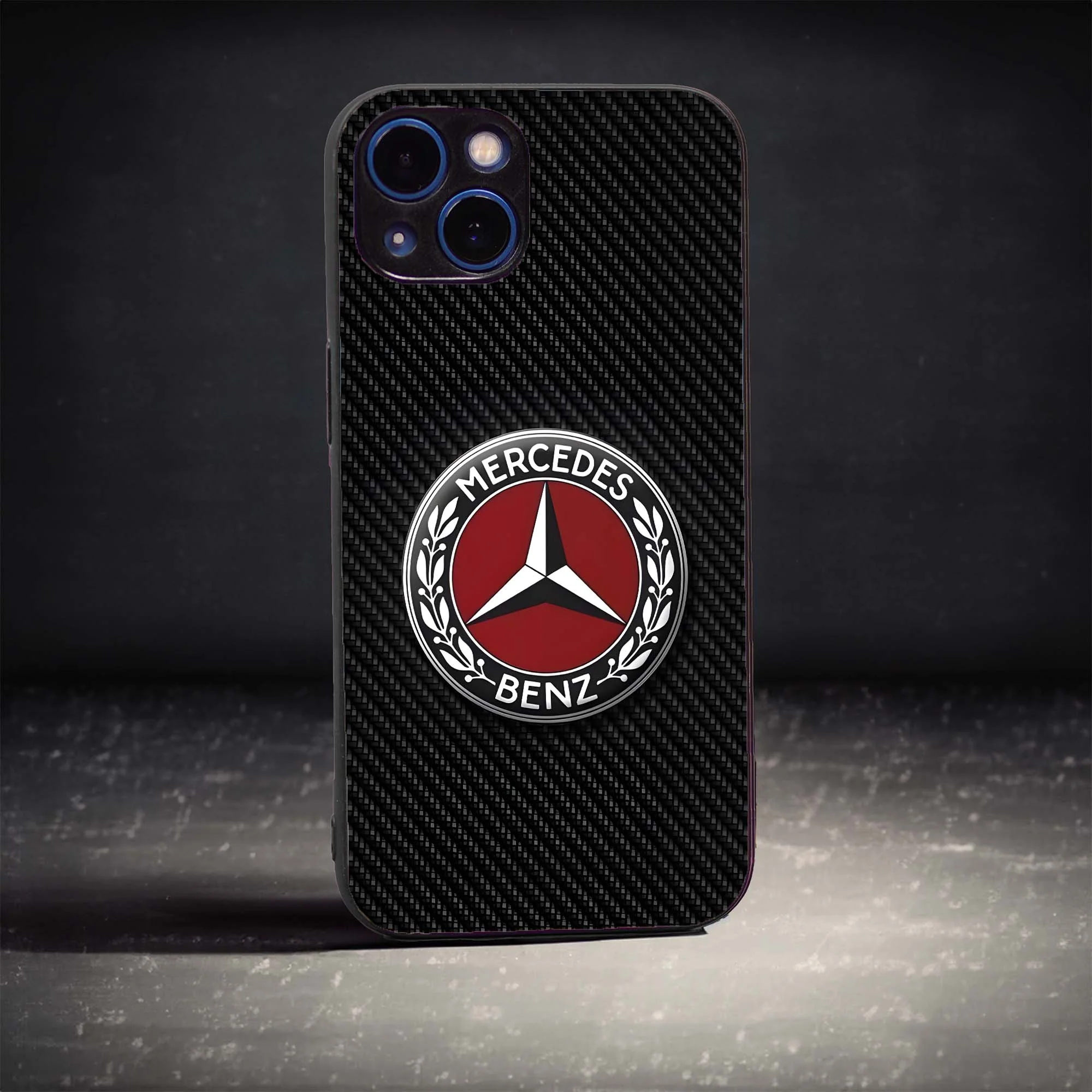 Carbon Fibre Logo Glass Case