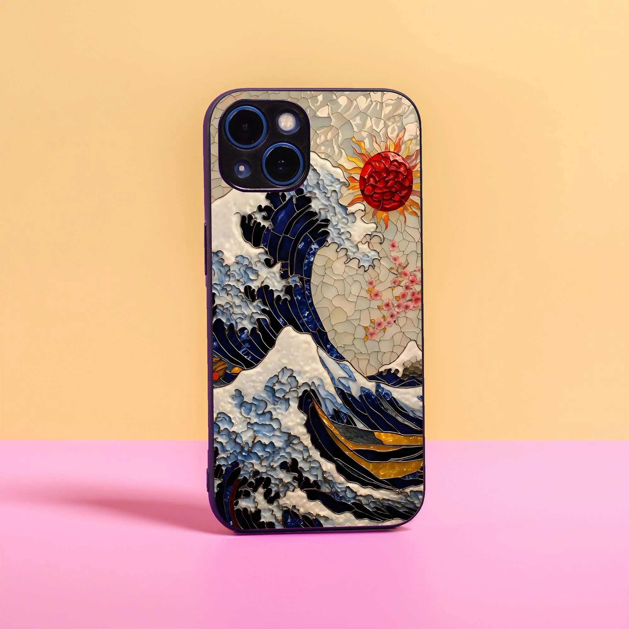Ceramic Marble Glass Case