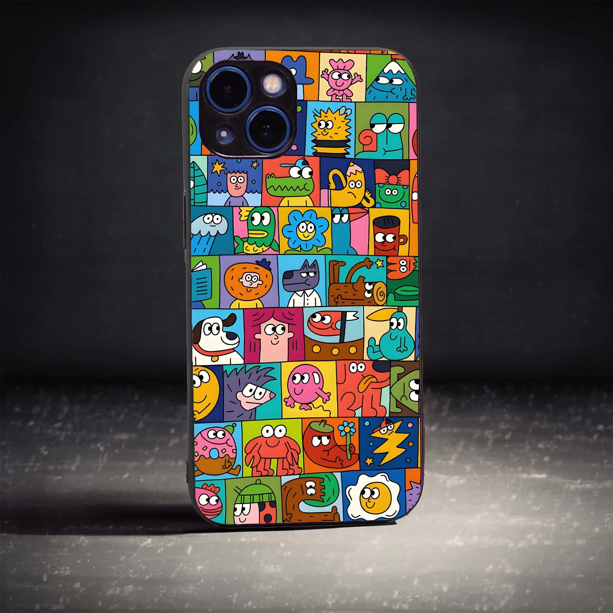 Collage Glass Case