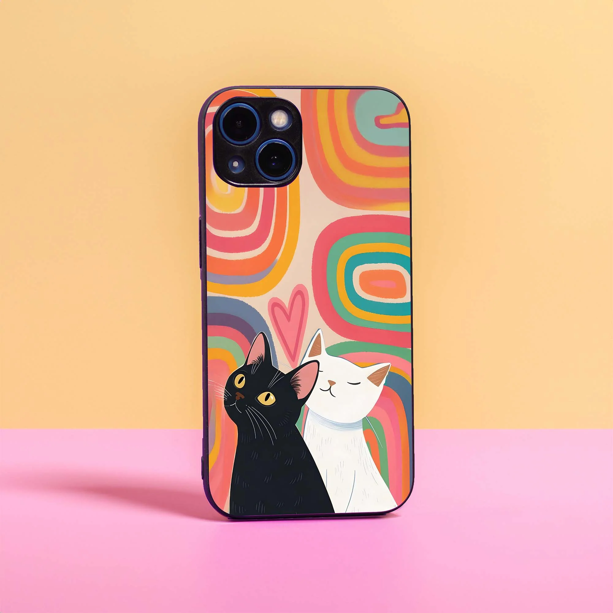 Colourful Love Glass Case