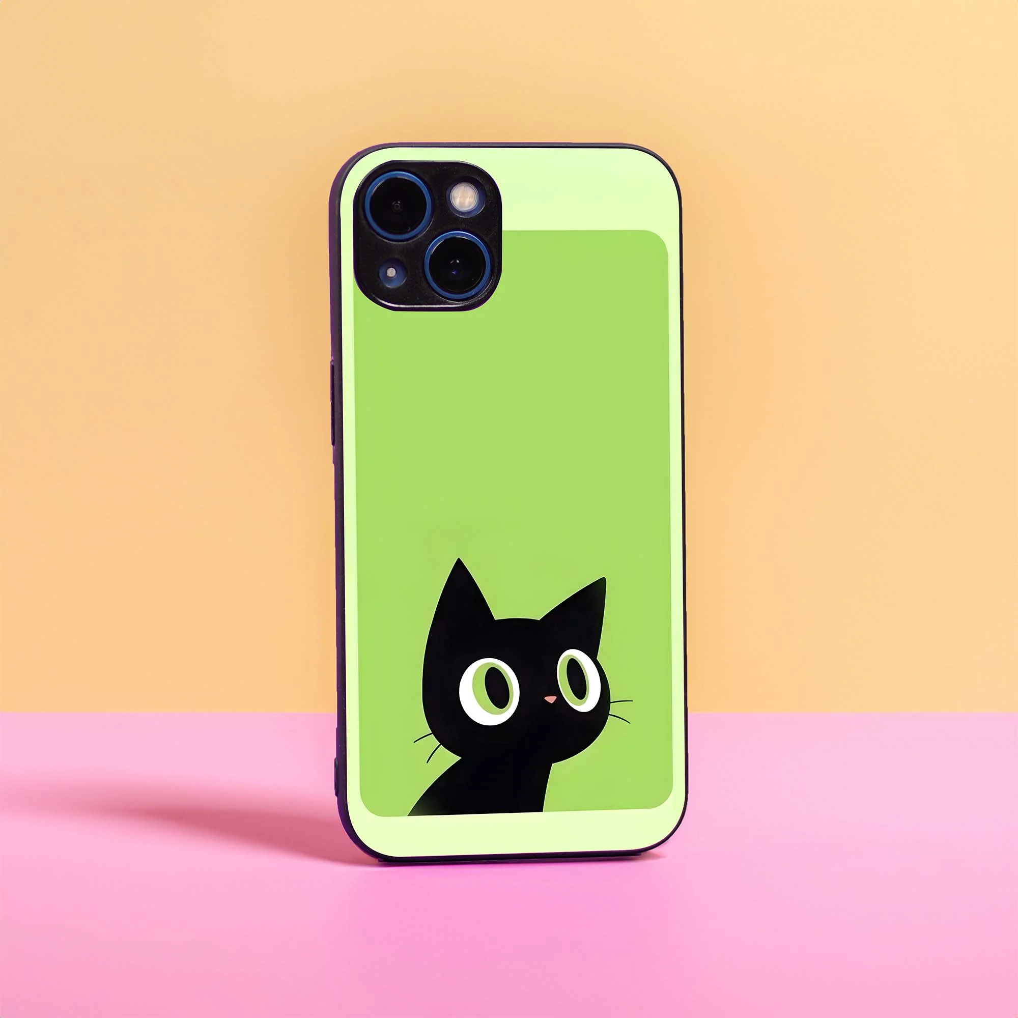 Concentric Cat Glass Case