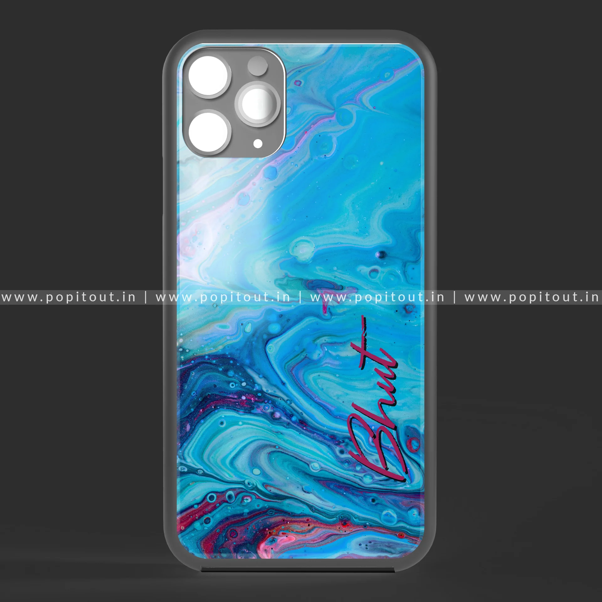 Celadon Blue Liquid Glass Case