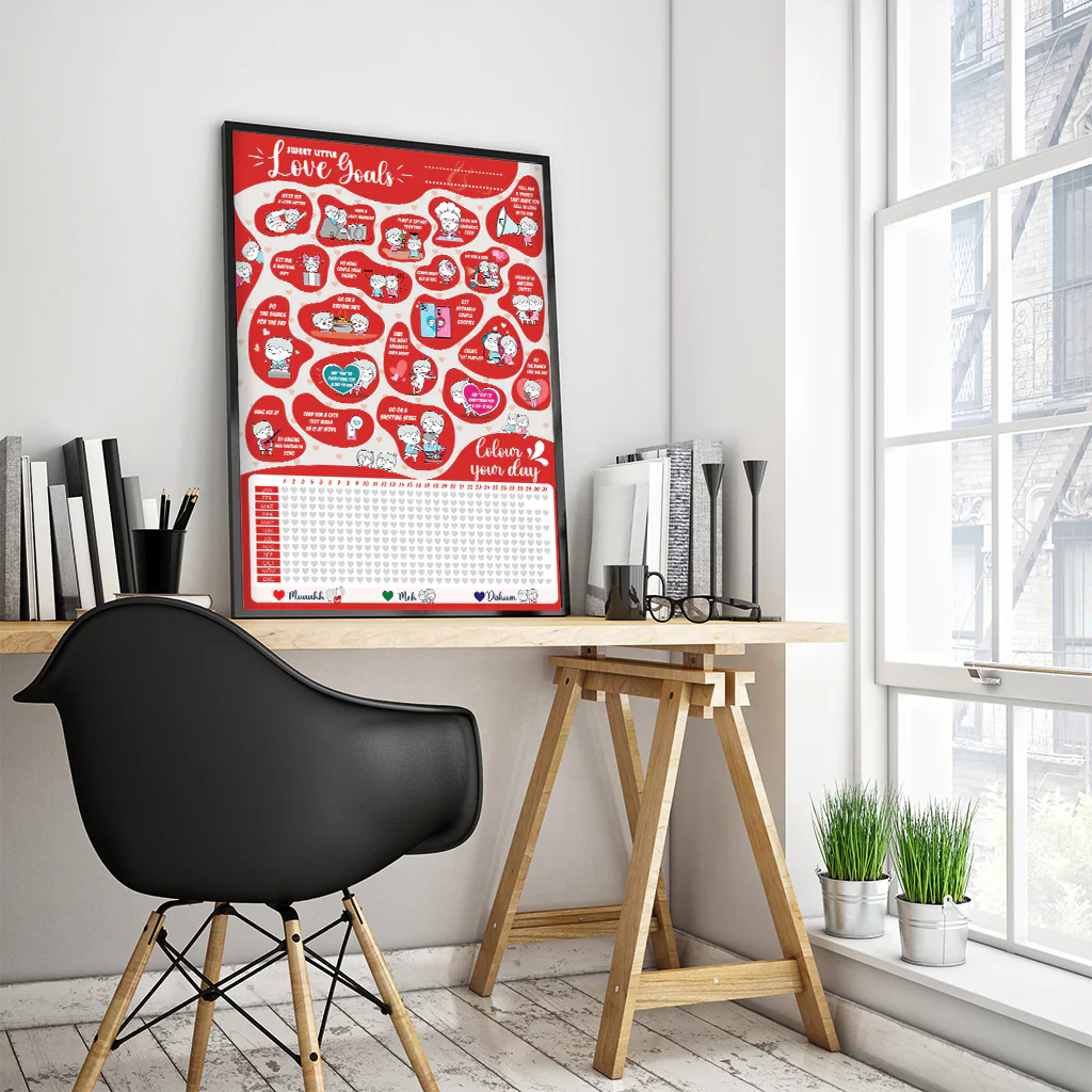 A Year Of Us - Couple Activity Poster