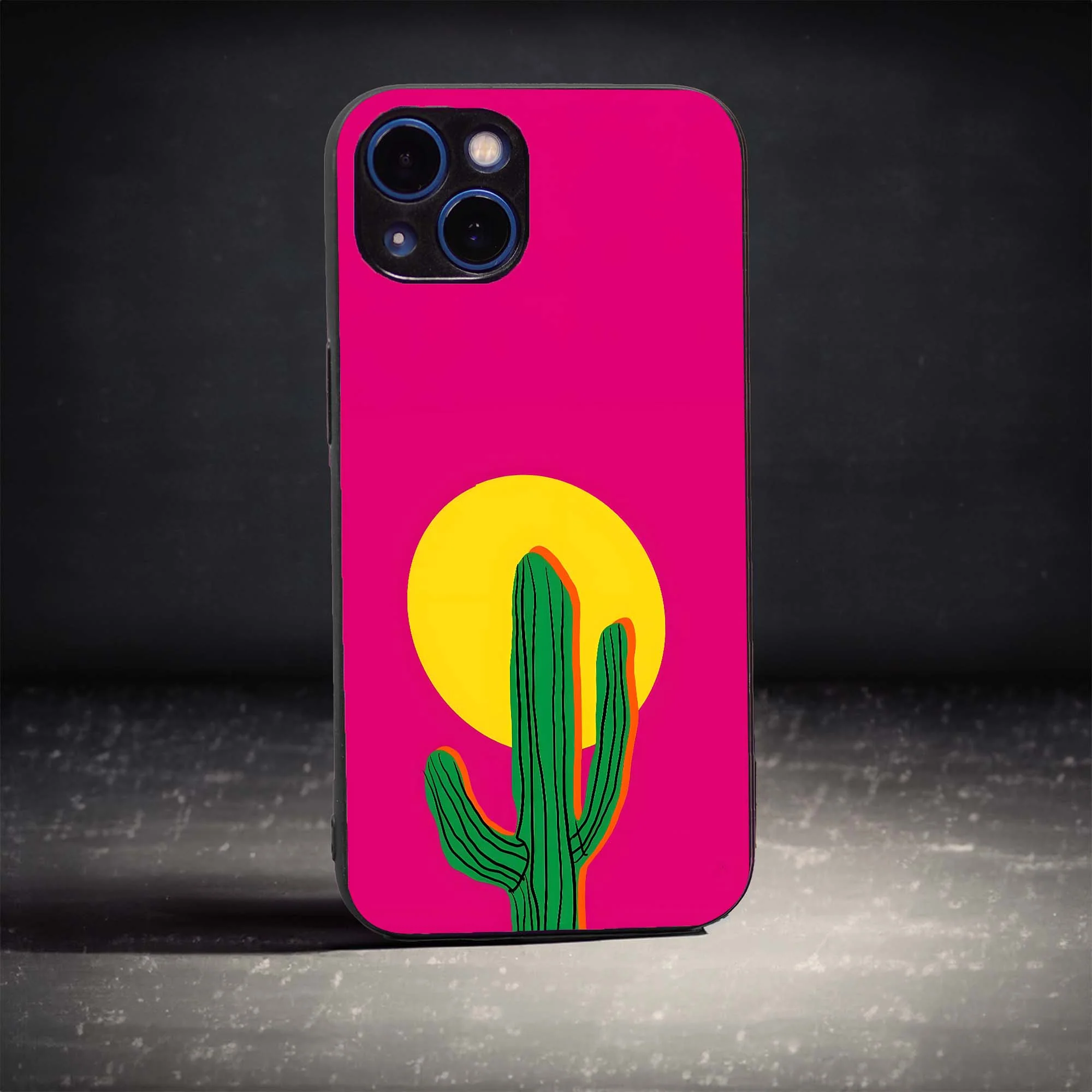 Cute Cacuts Glass Case