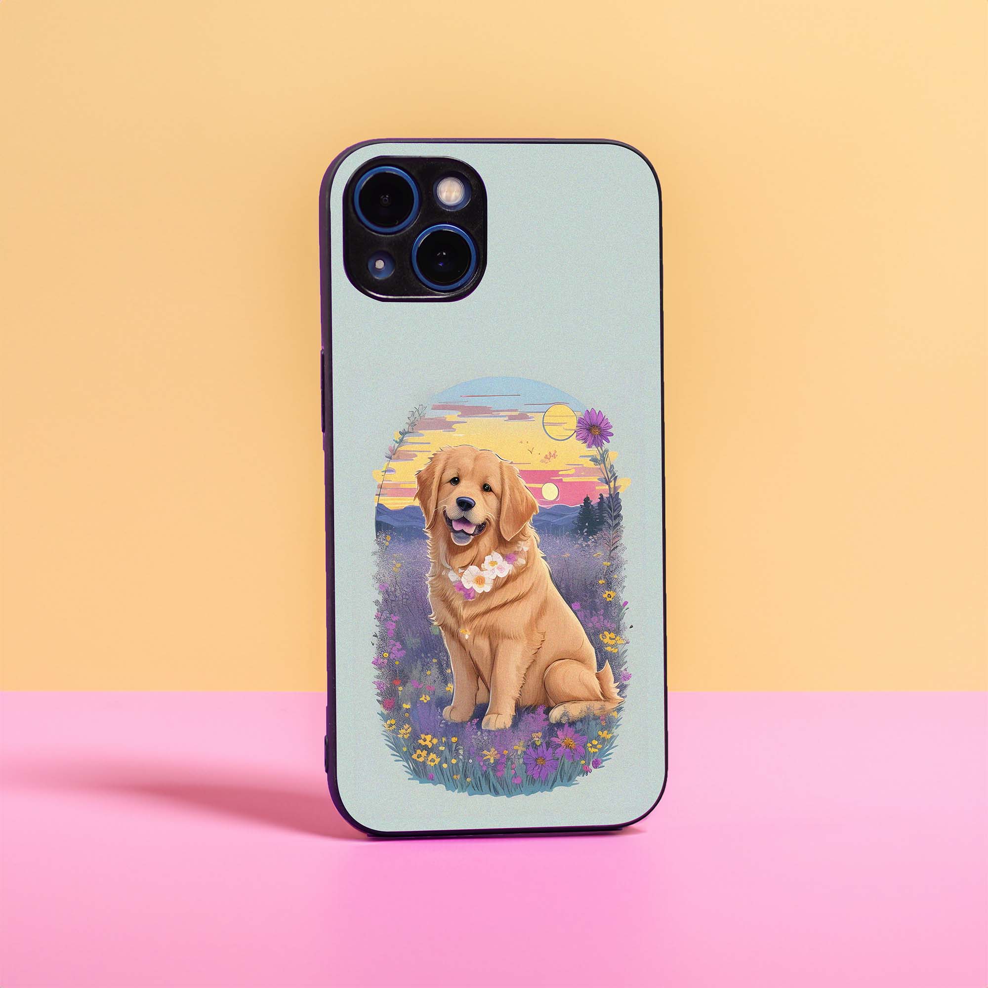 Cute Goldy Sleek Hybrid Case