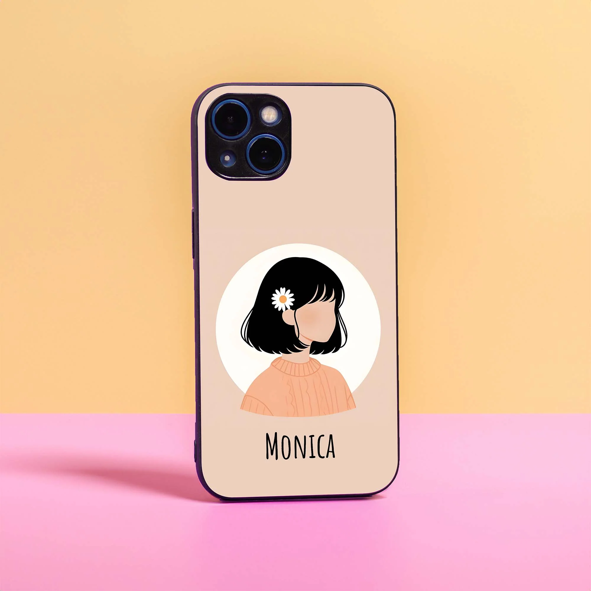 Cute Love Name Glass Case