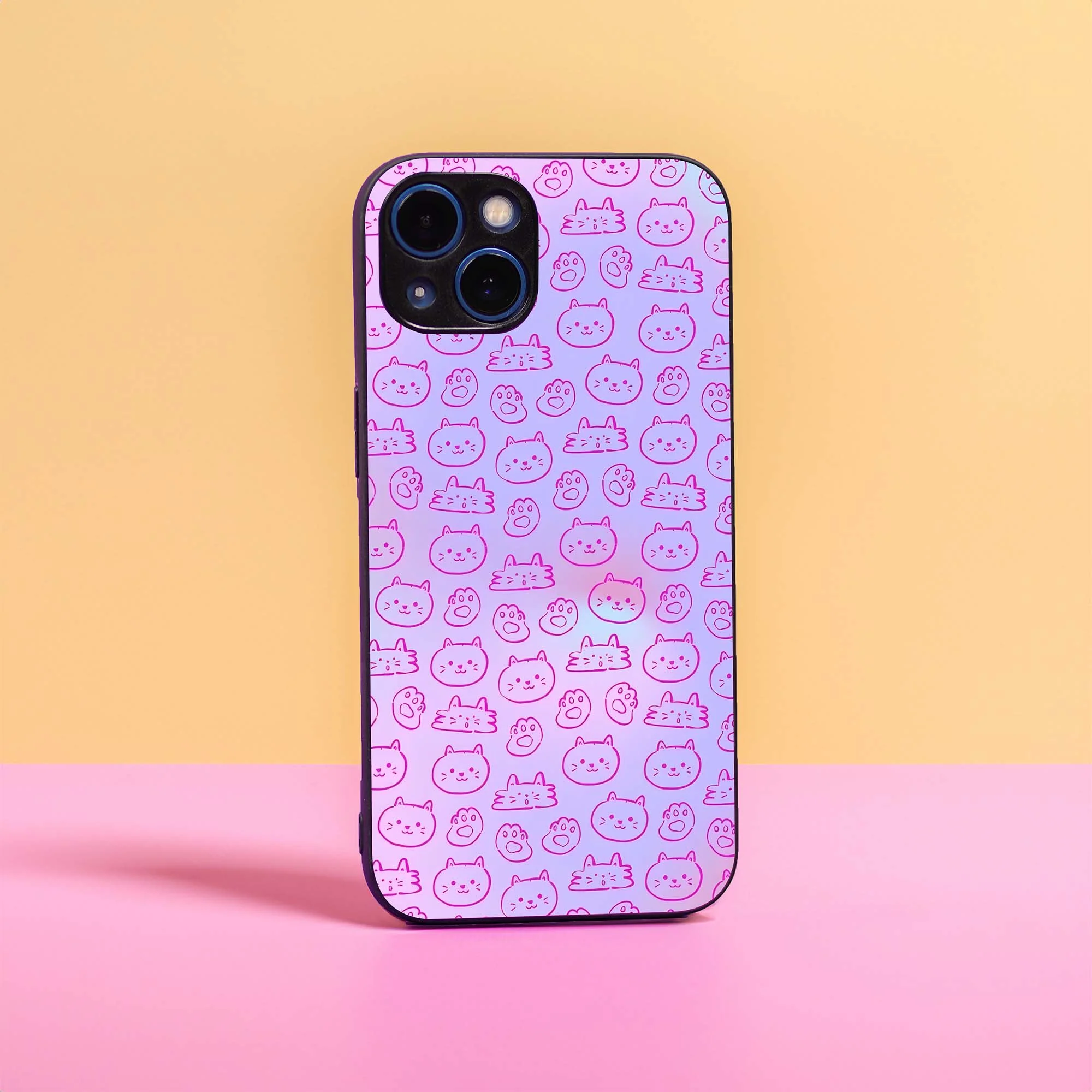 Cute Pink Pattern Sleek Hybrid Case
