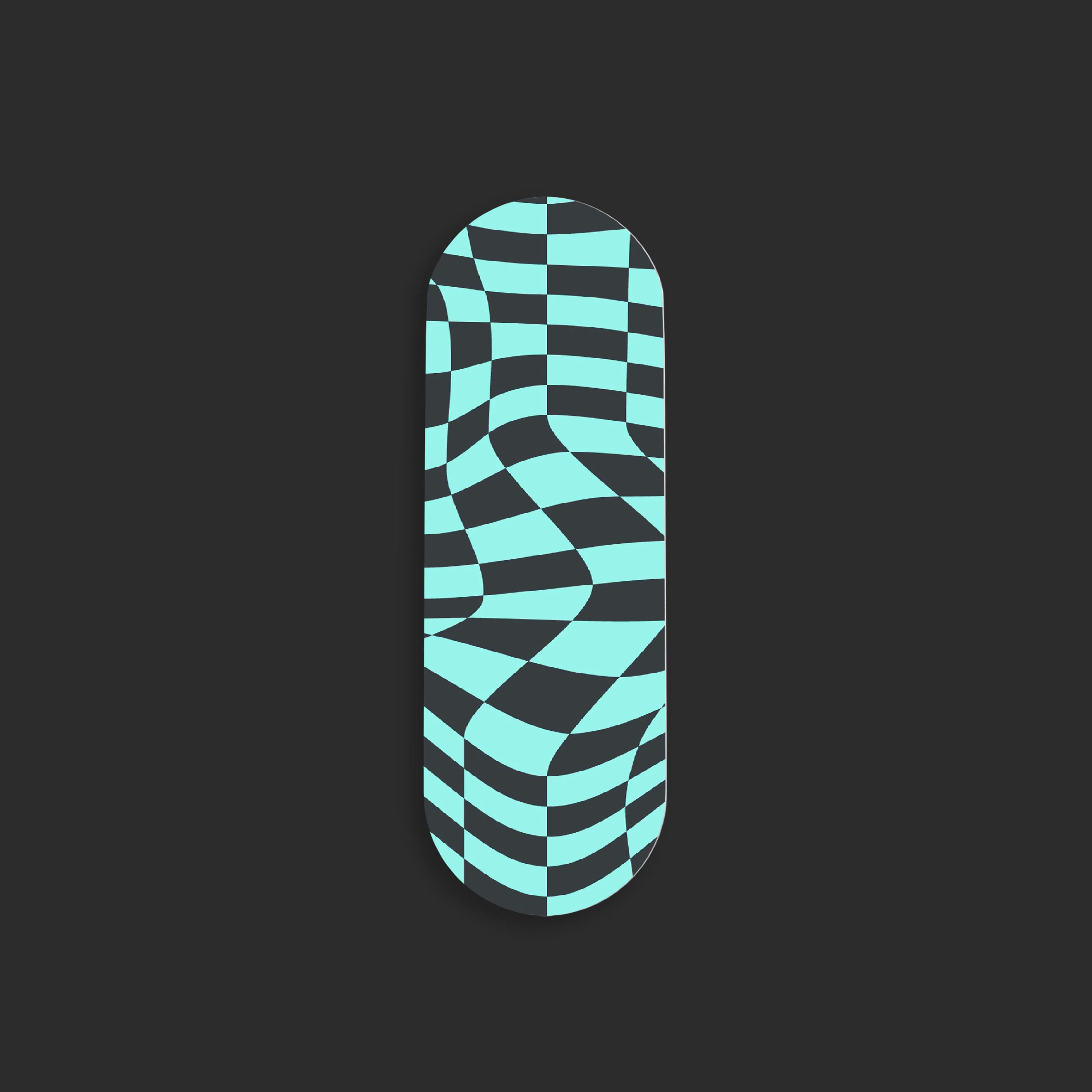 Cyan Checkered Gripper