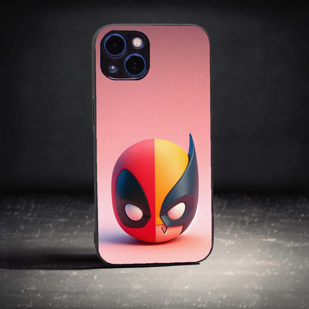 Deadpool & Wolverine Chibi Face Sleek Case