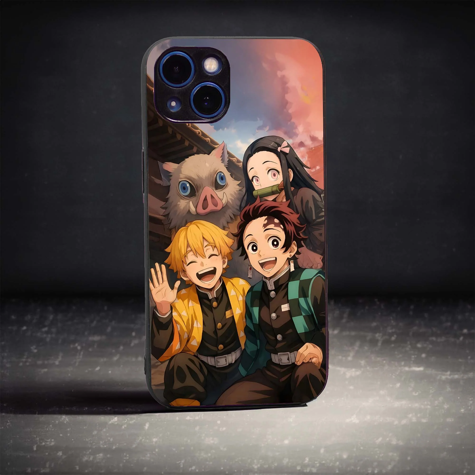 Demon Slayer Family Glass Case
