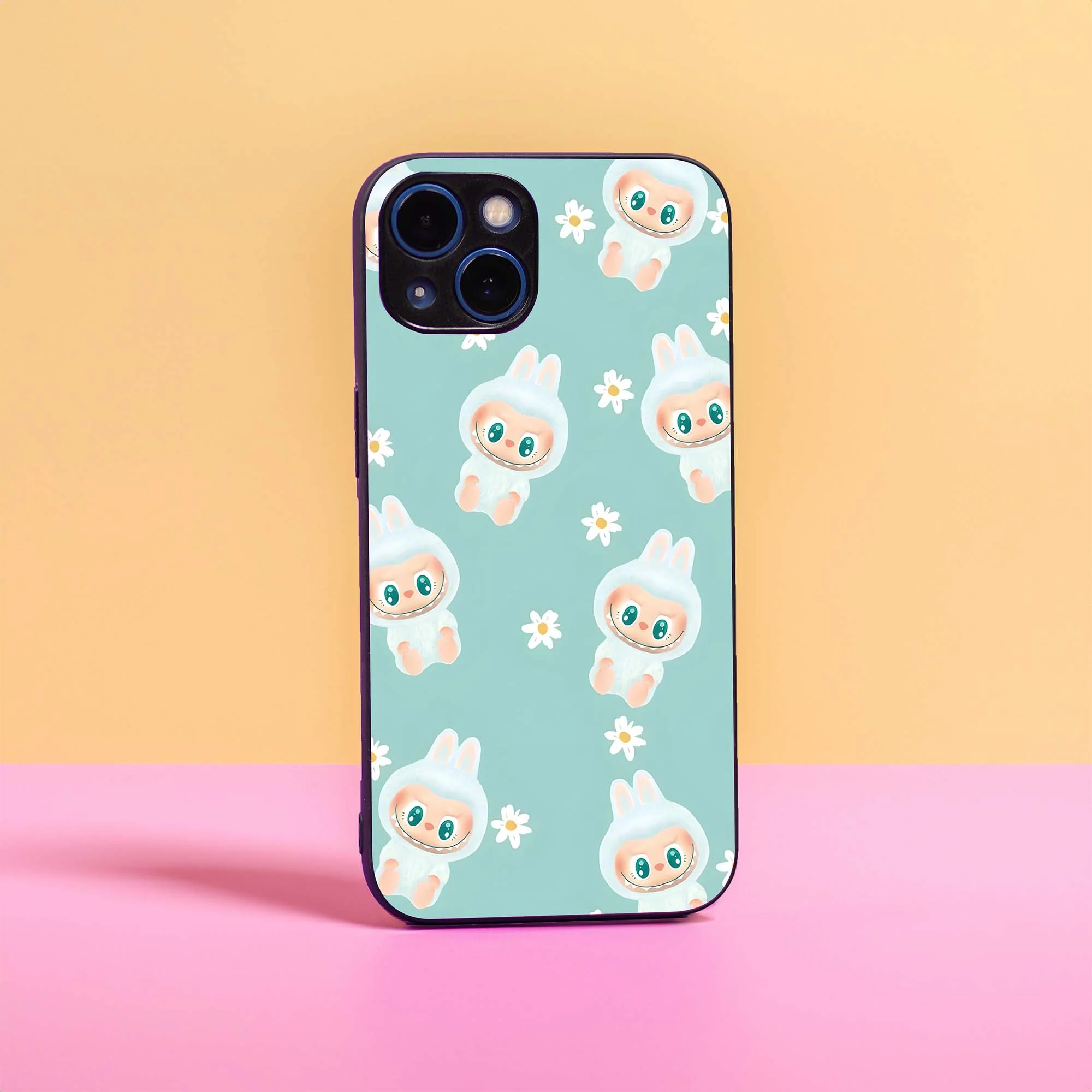 Doll Pattern Glass Case