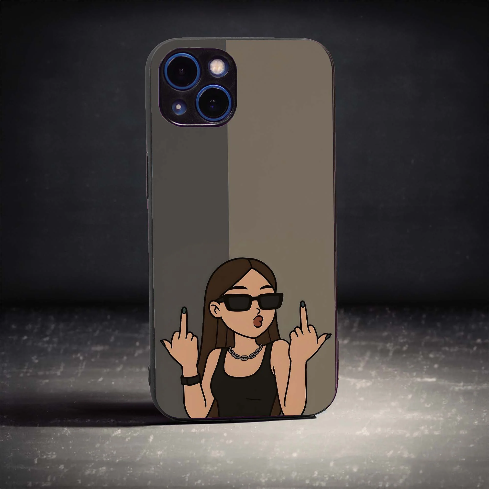 Dual Tone Glass Case