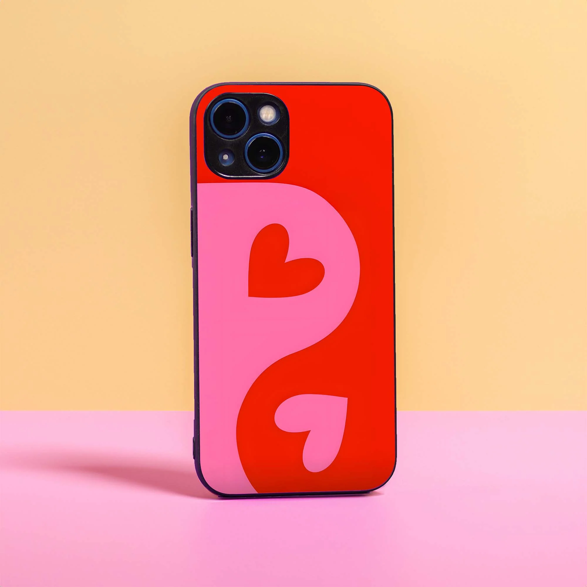 Dual Tone Love Glass Case
