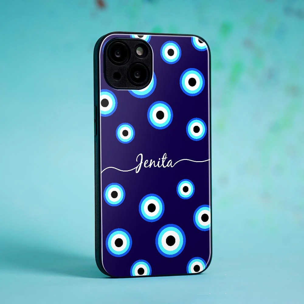 Evil Eye Name Glass Case - Image 2