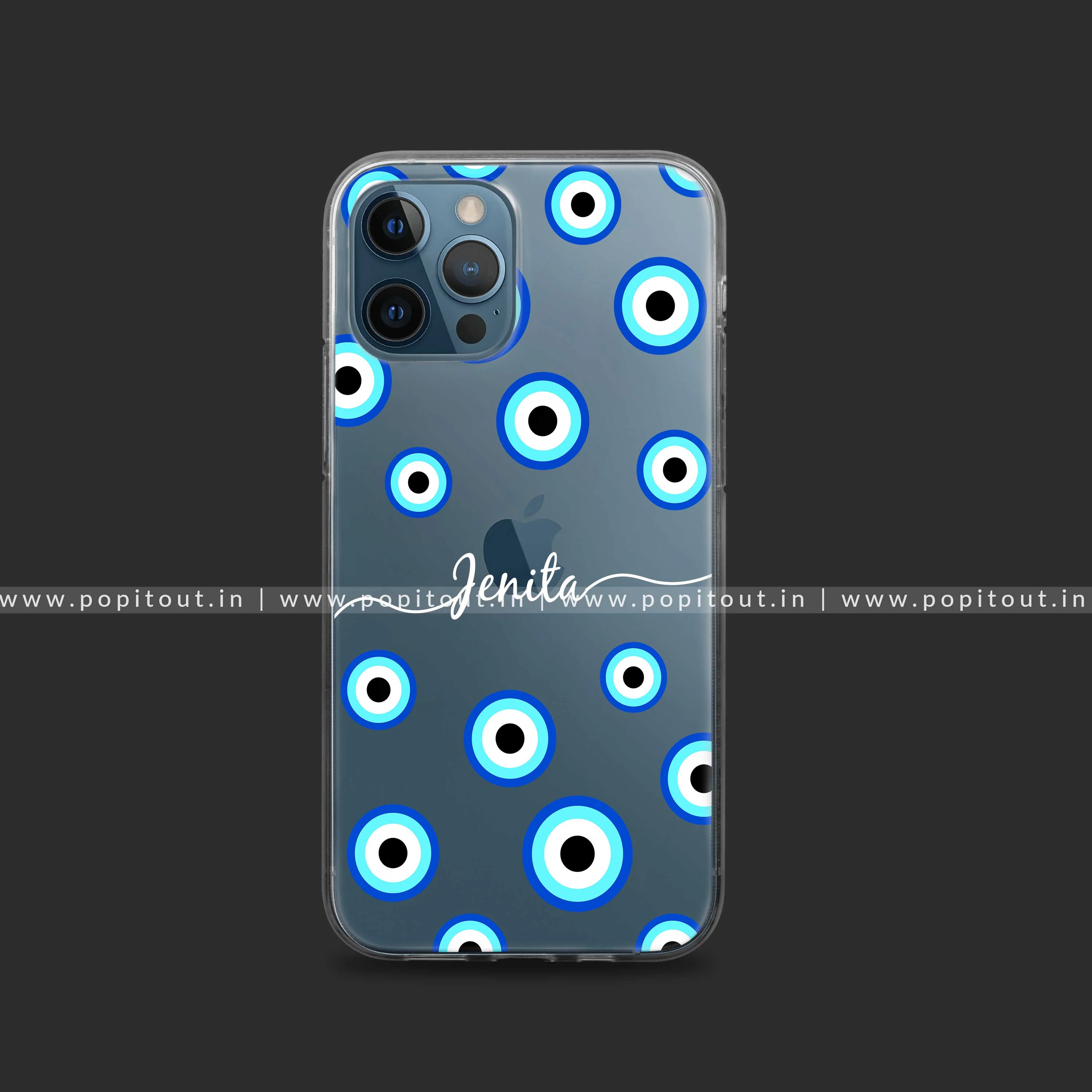 Evil Eye Name Silicon Clear Case - Image 3