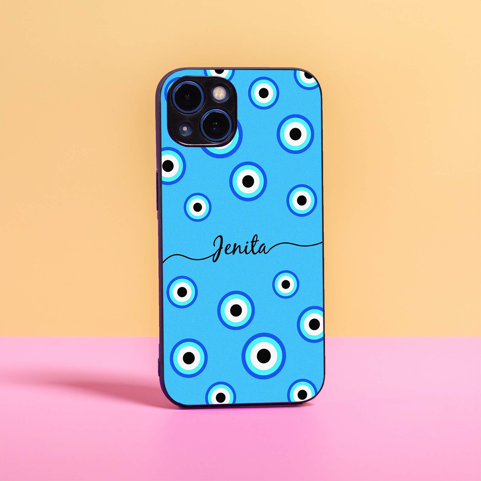 Evil Eye Name Sleek Hybrid Case - Image 2