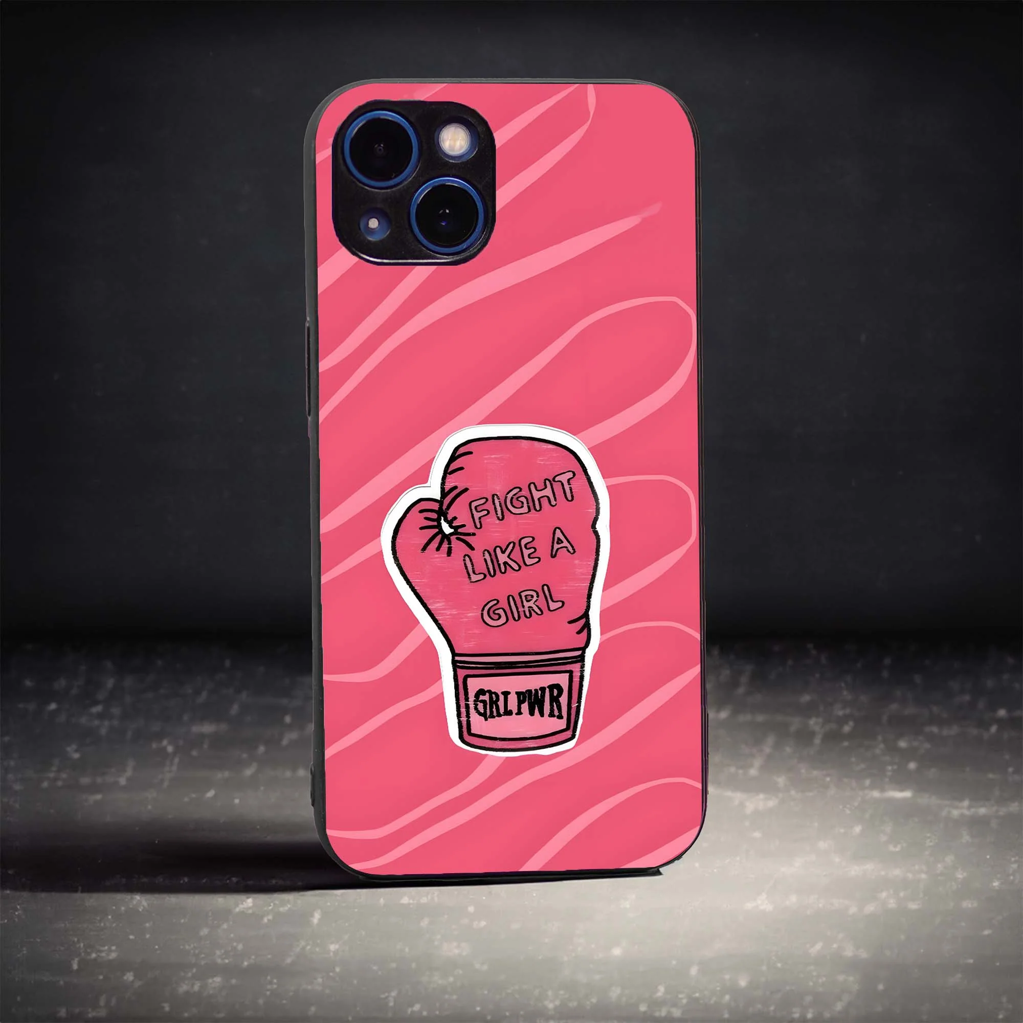 Fight Like a Girl Glass Case