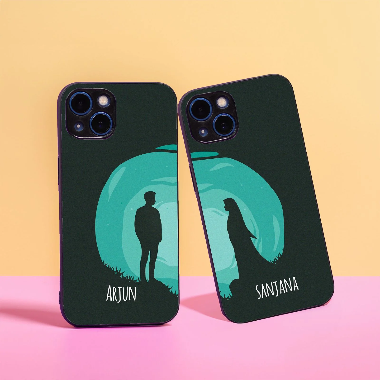 Galaxy Love Couple Case