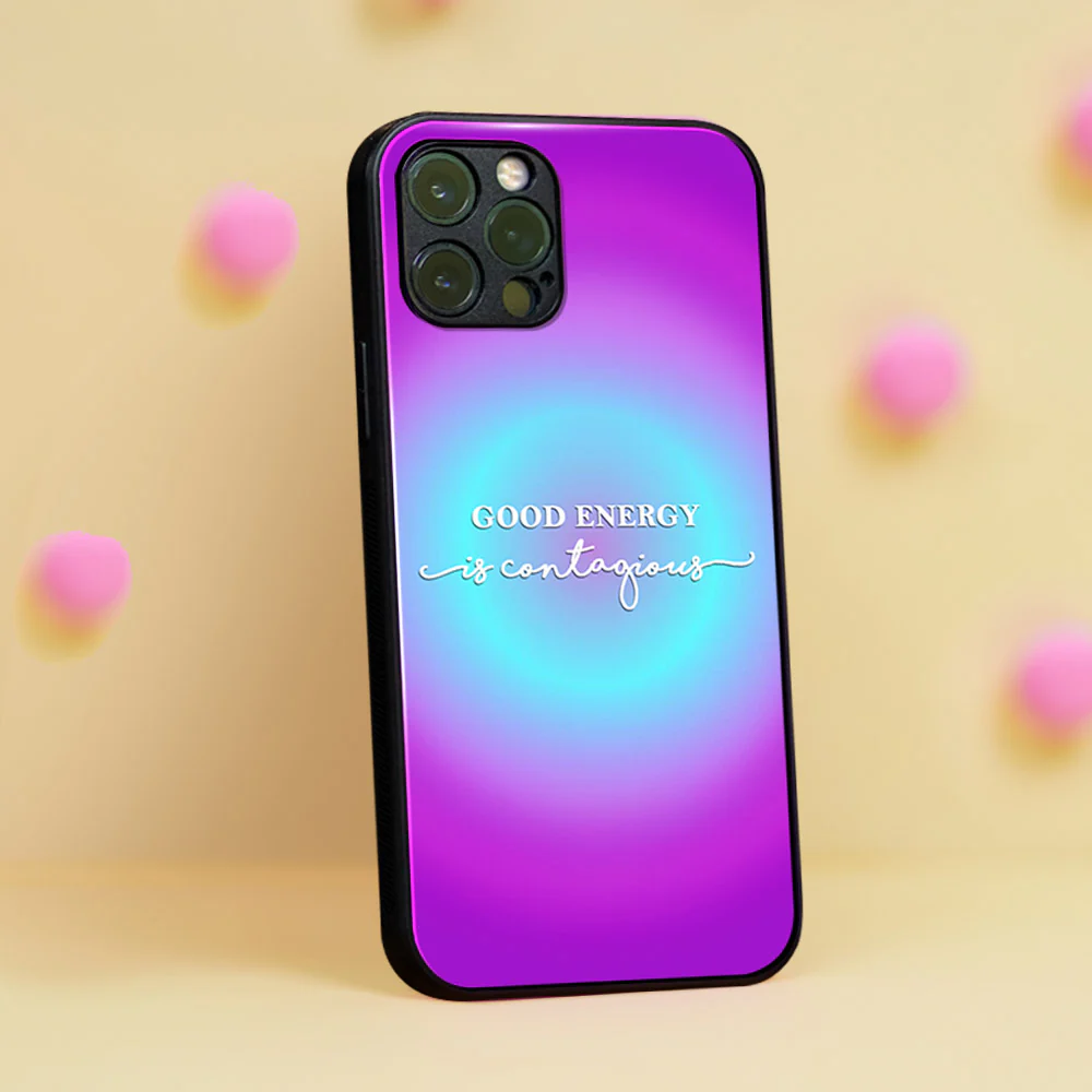 Good Energy Is Contagious Glass Case
