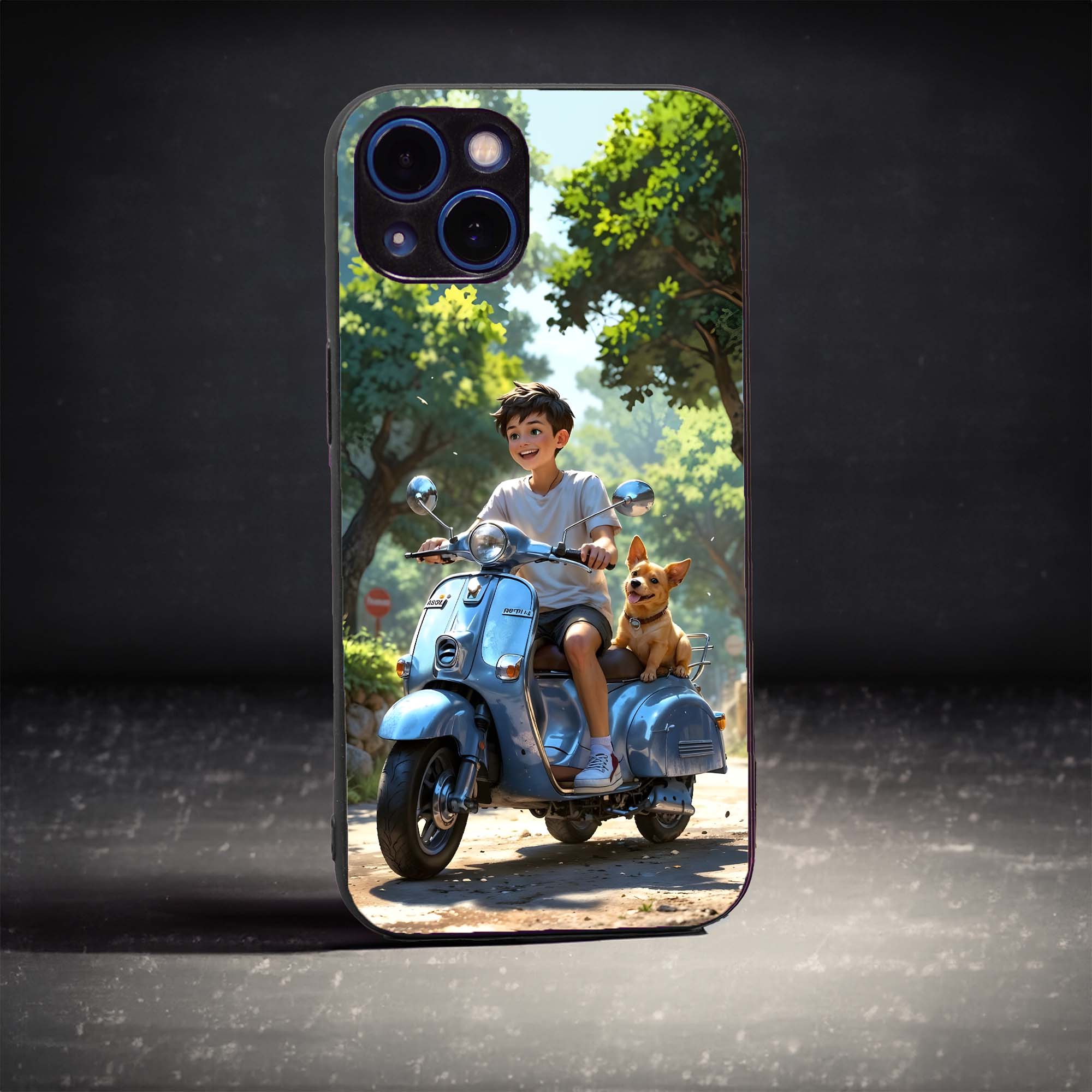 Happiness of Scooter! Glass Case