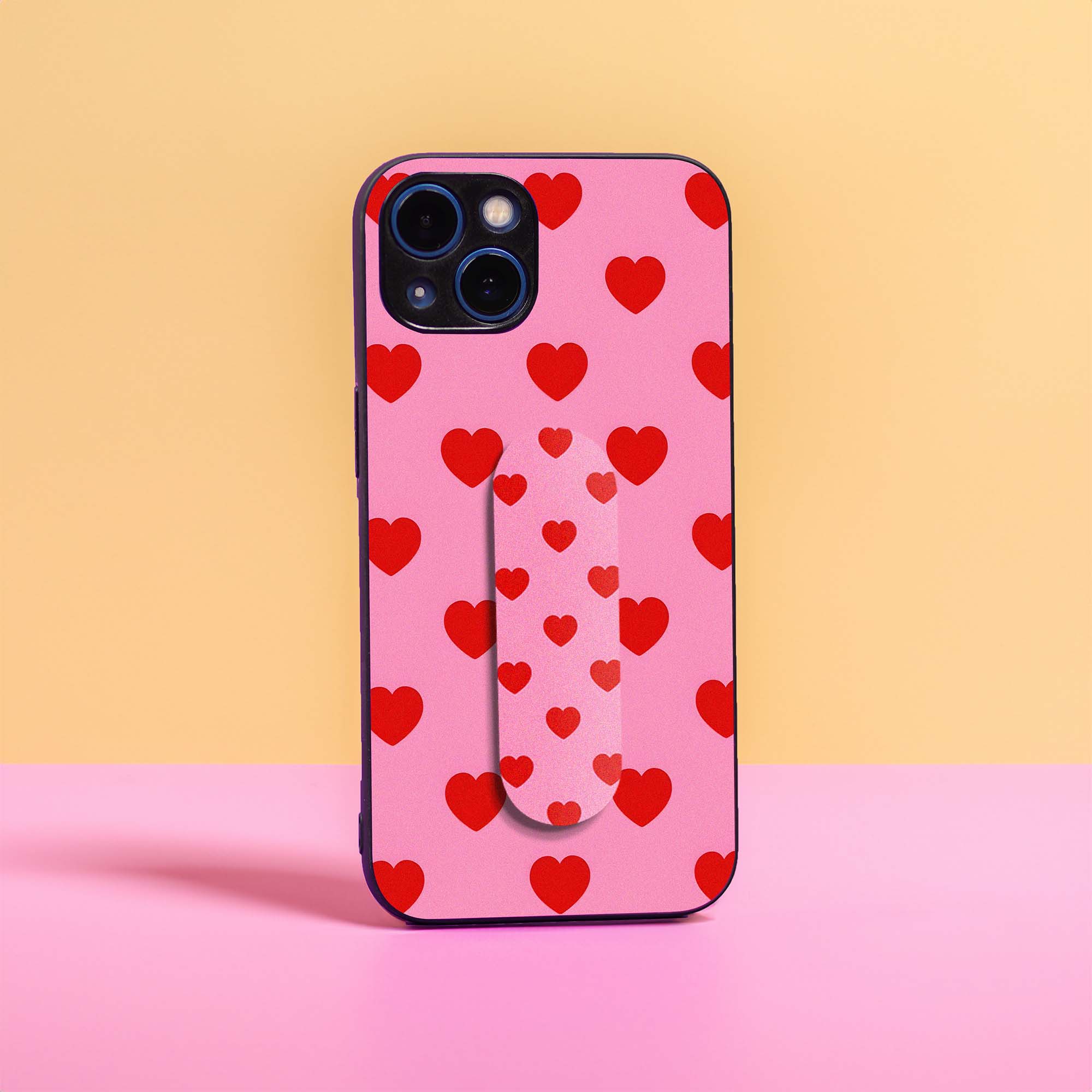 Heart Pattern Gripper Combo Case