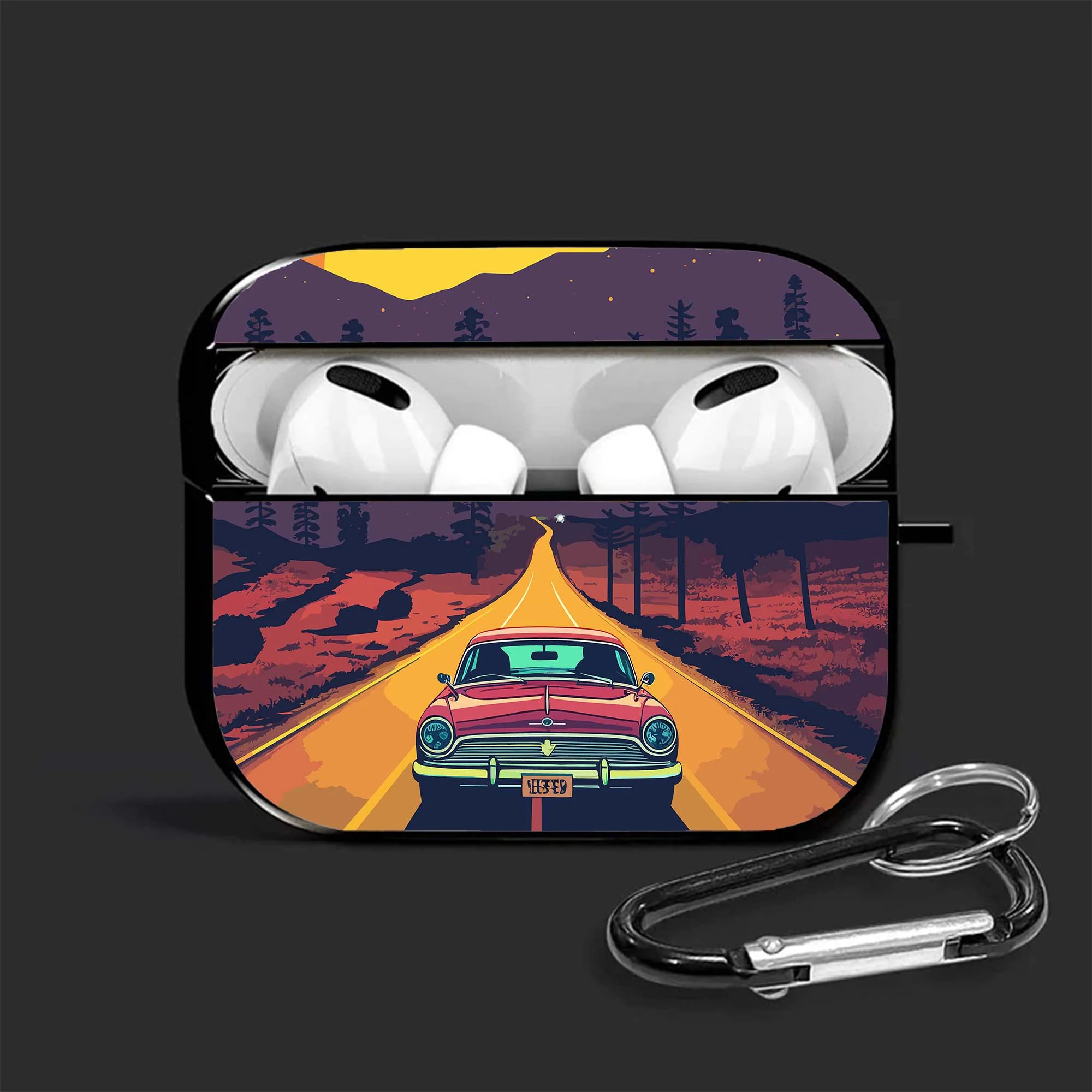 Highway Rider Airpods Glass Case