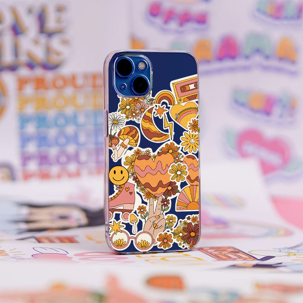 Hippie Hearts Silicon Case