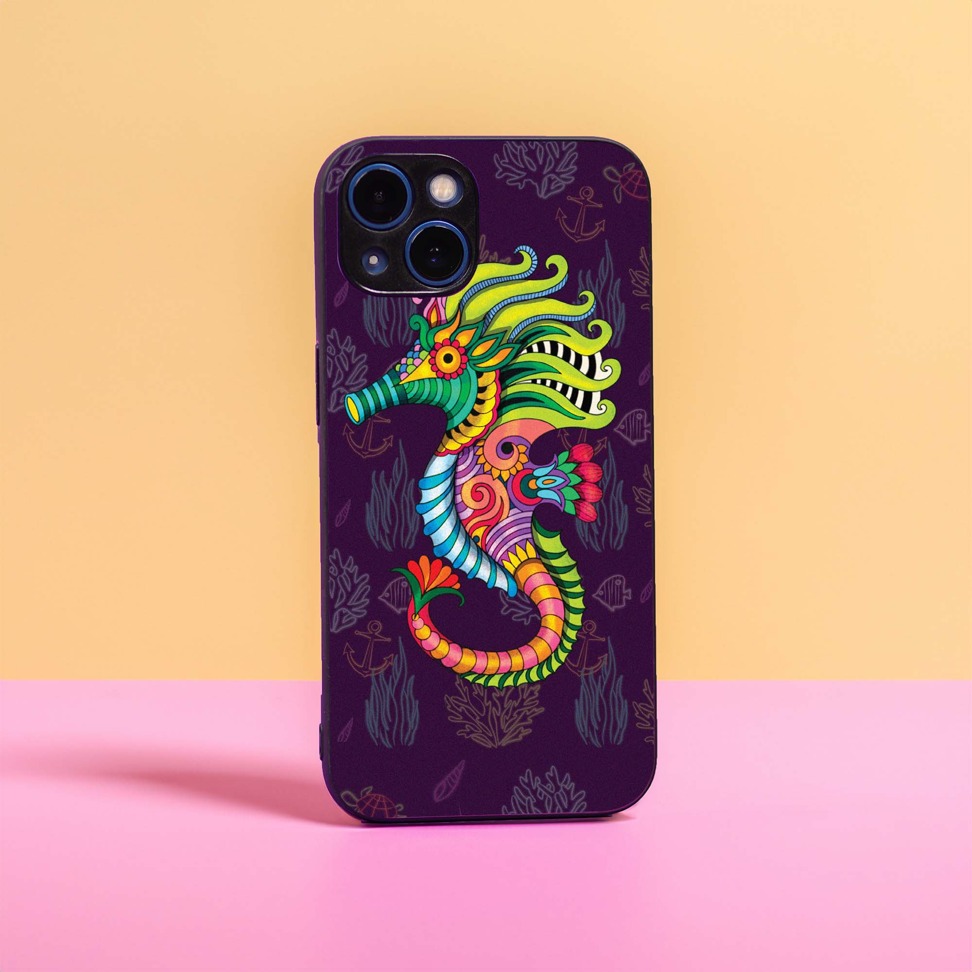 Iridescent Sea Horse Case