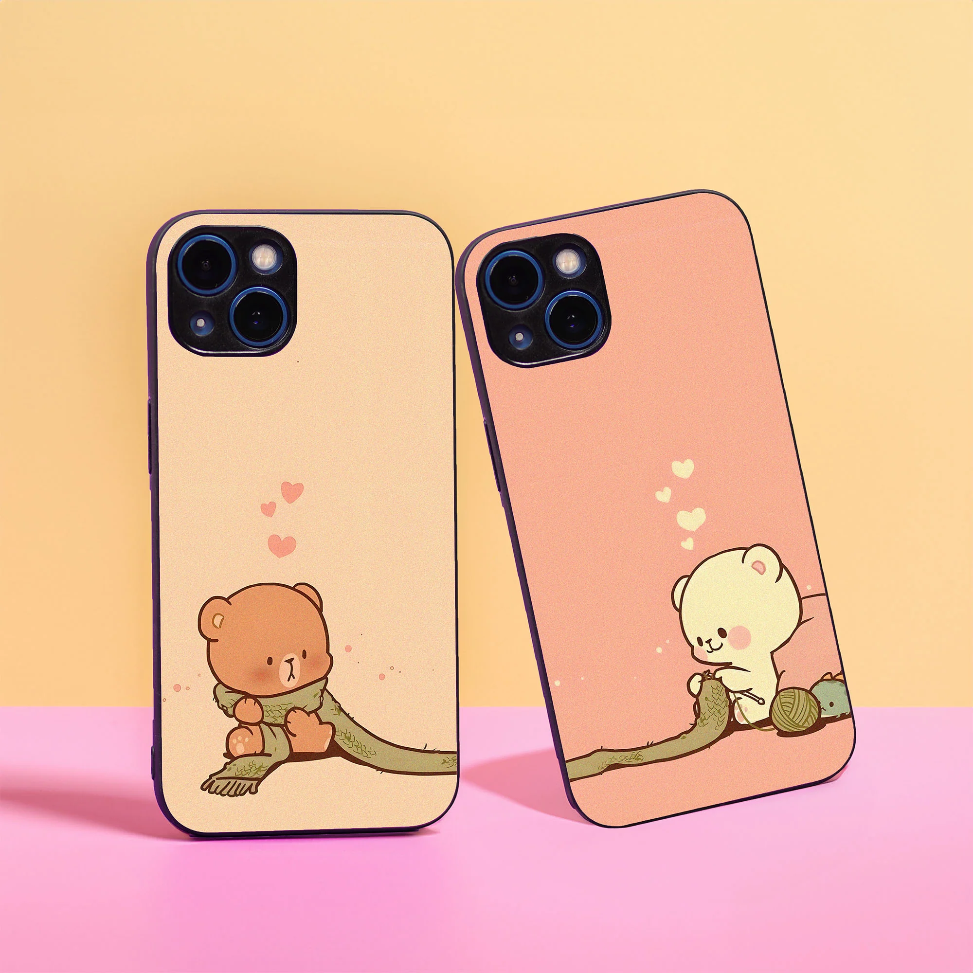 Let me make a scarf for you Couple Case