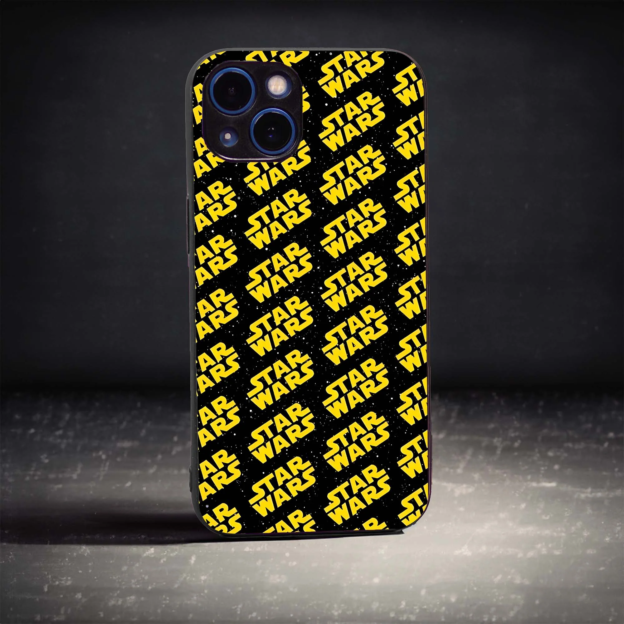 Logo Pattern Glass Case