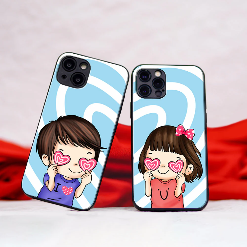 Lost In Love Couple Glass Case