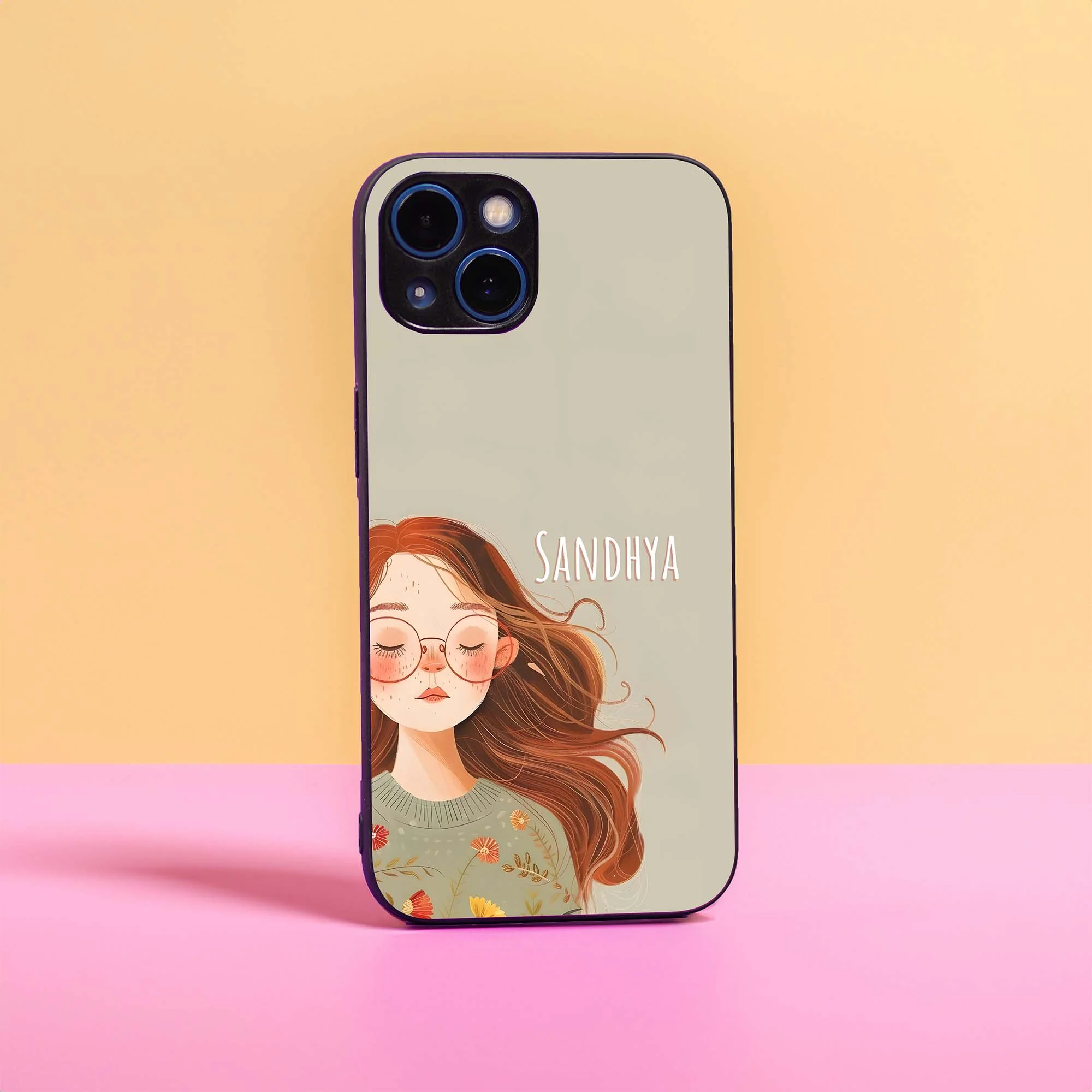 Meditate Name Glass Case