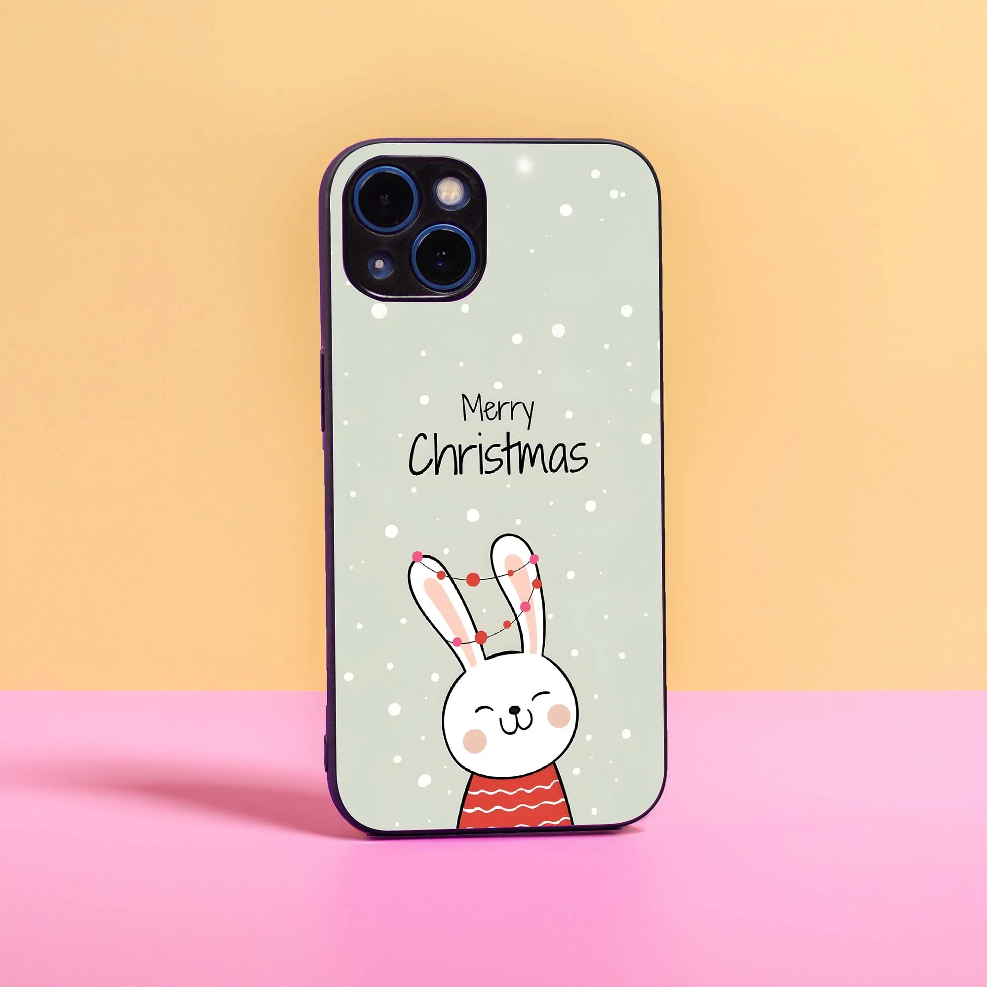 Merry Christmas Glass Case