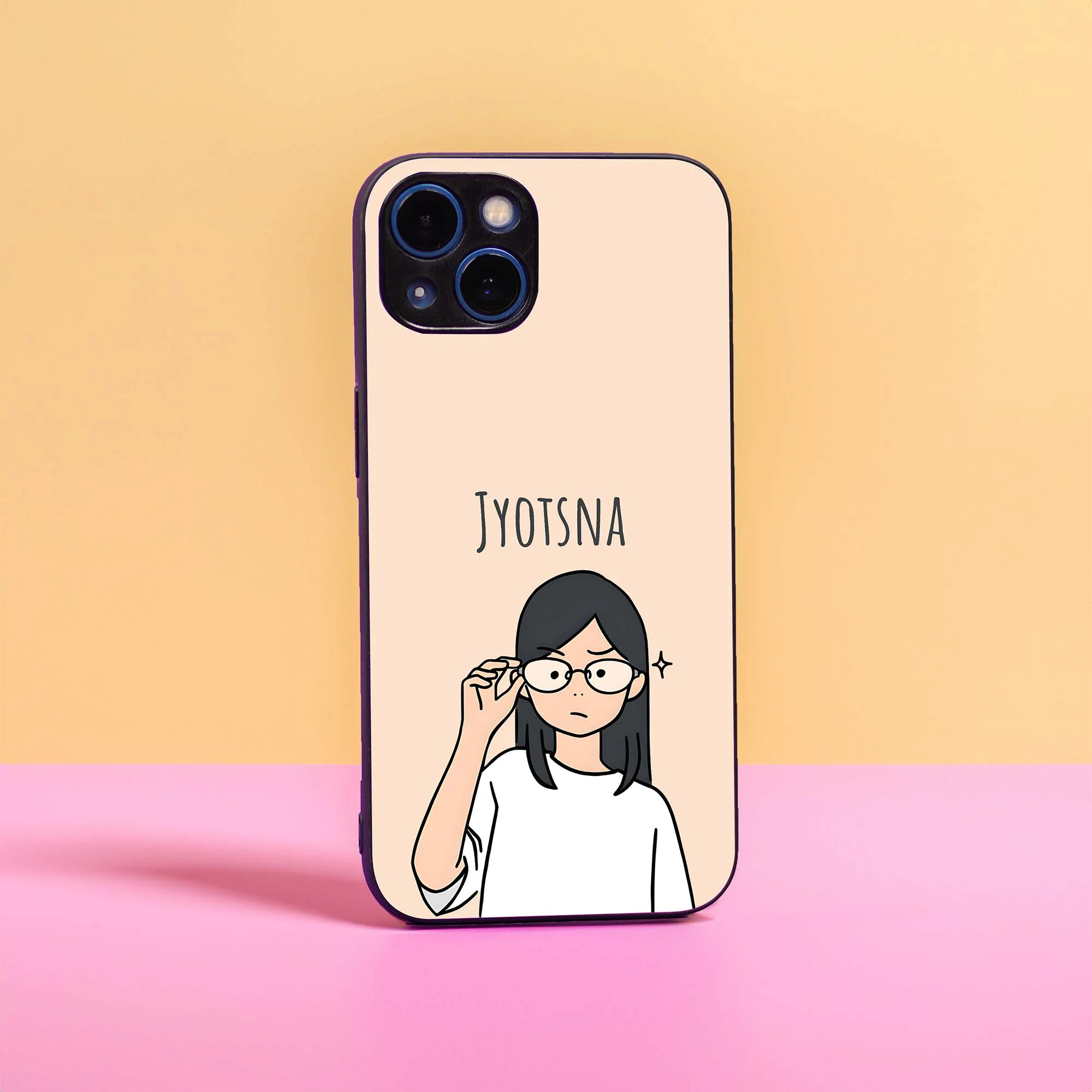 Nerdy Girl Name Glass Case