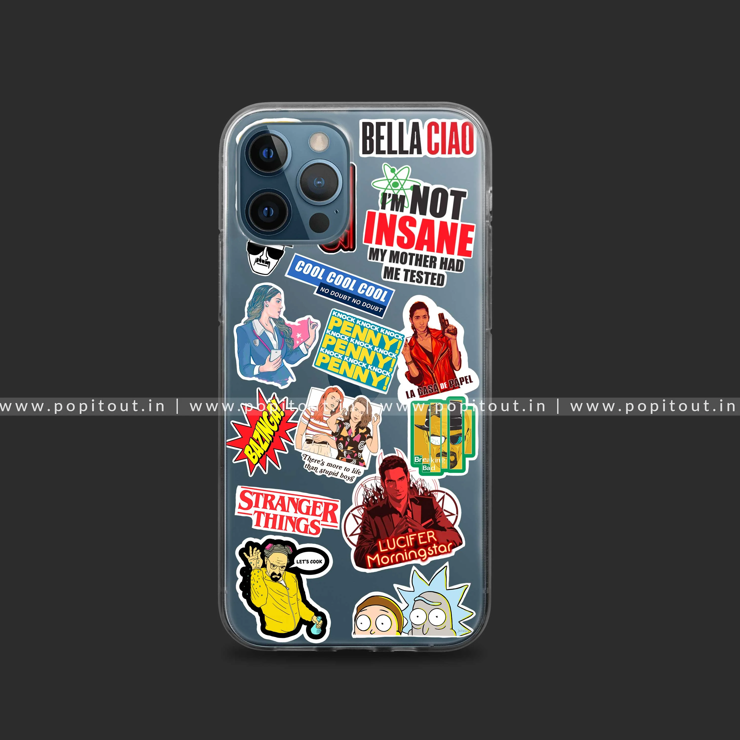 Binge Watcher Sticker Silicon Clear Case - Image 3
