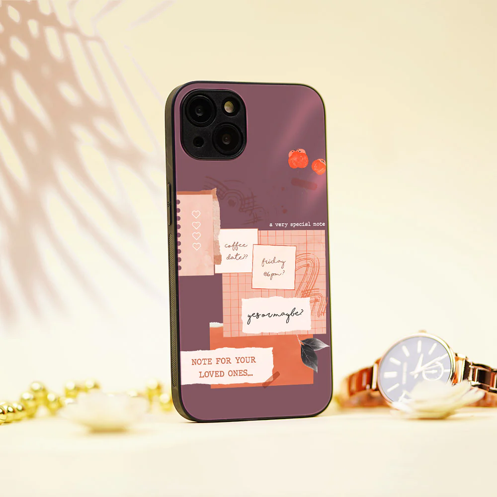 Note for your loved ones glass case