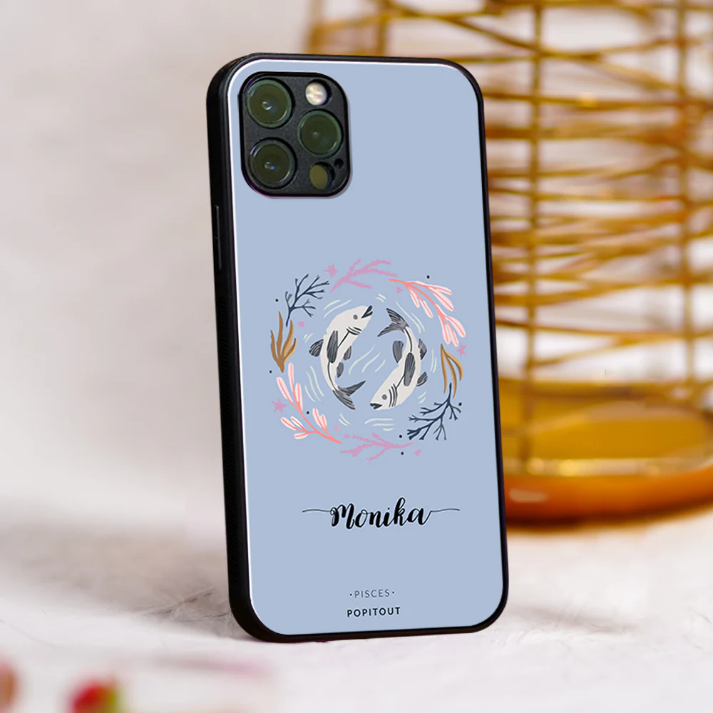 Pastel Zodiac Name Glass Case - Image 10