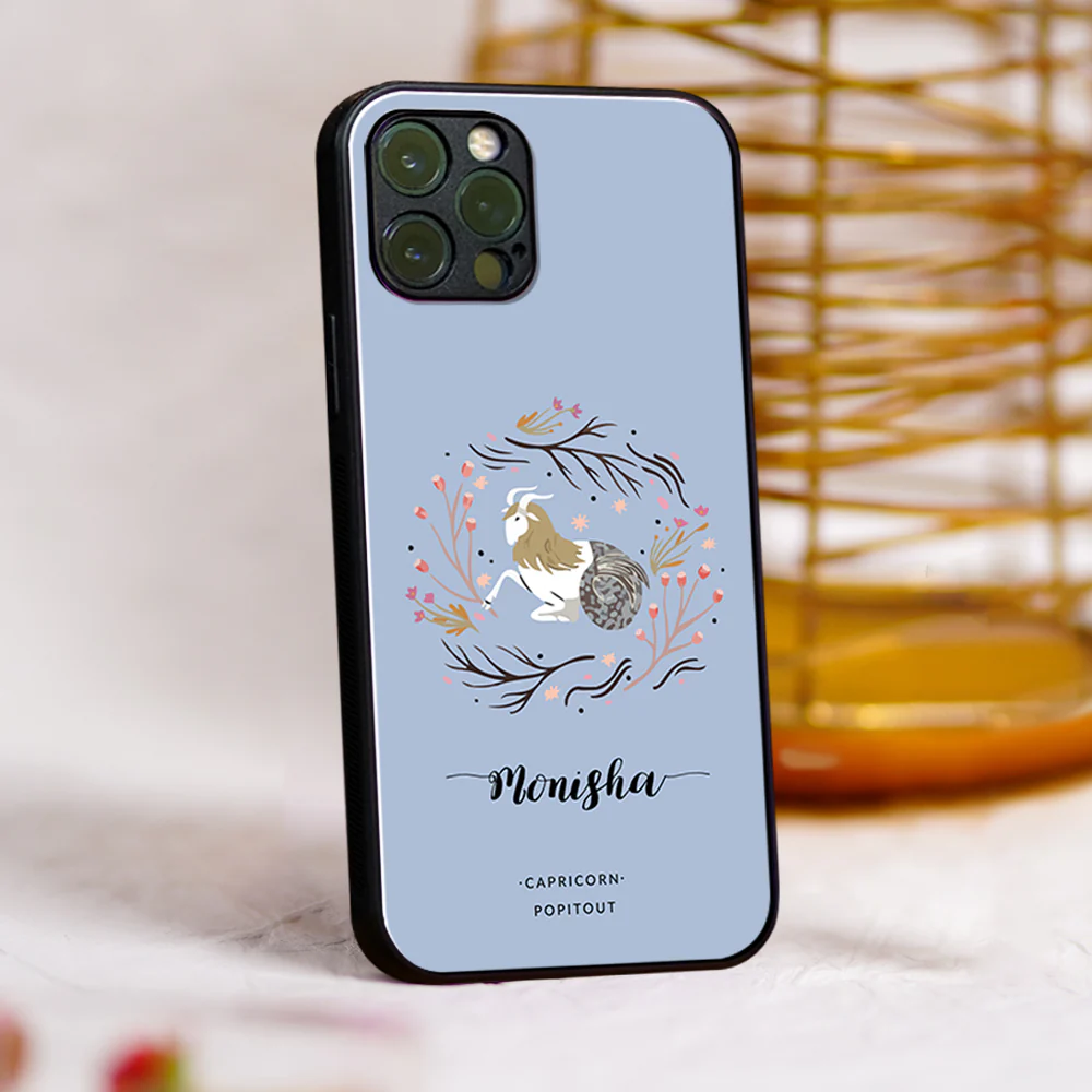Pastel Zodiac Name Glass Case - Image 6